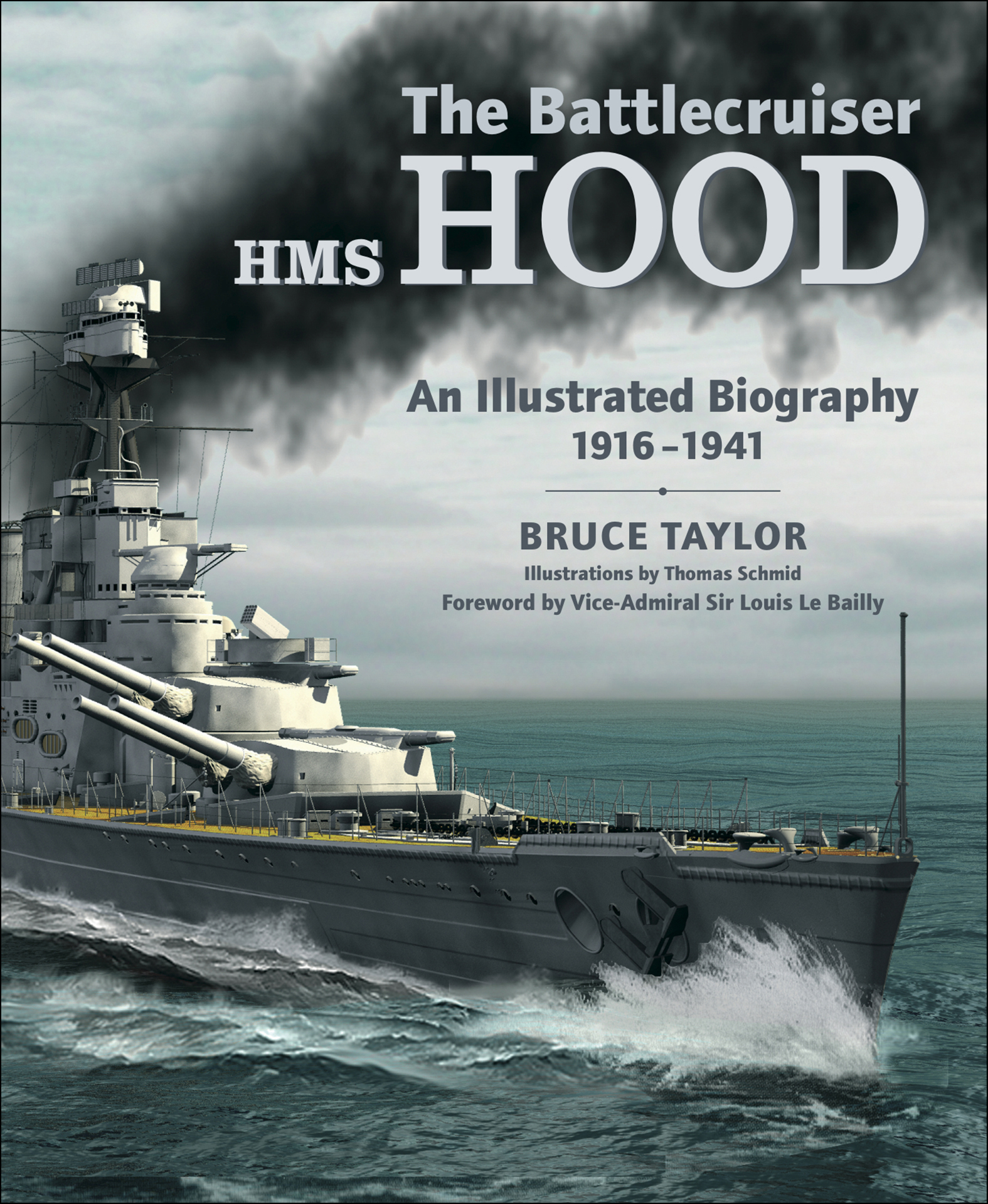 This image is the cover for the book Battlecruiser HMS Hood