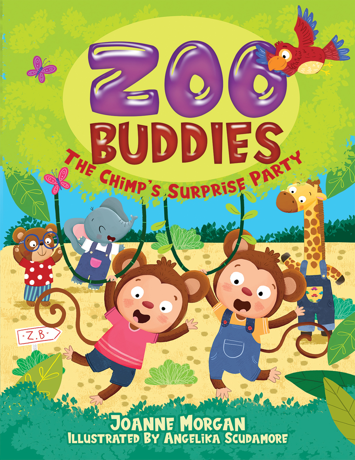 This image is the cover for the book Zoo Buddies