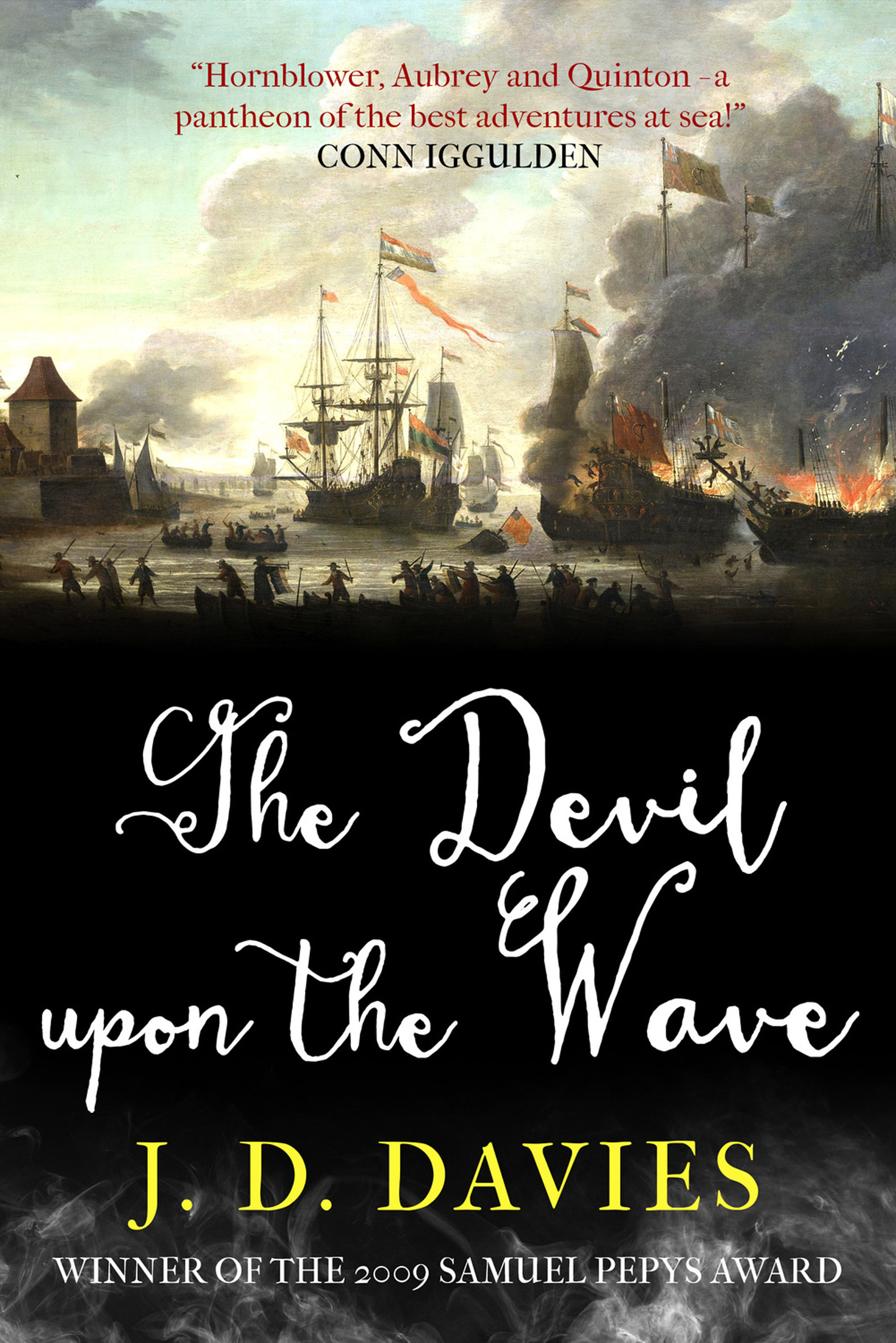 This image is the cover for the book Devil Upon the Wave, The Matthew Quinton Journals