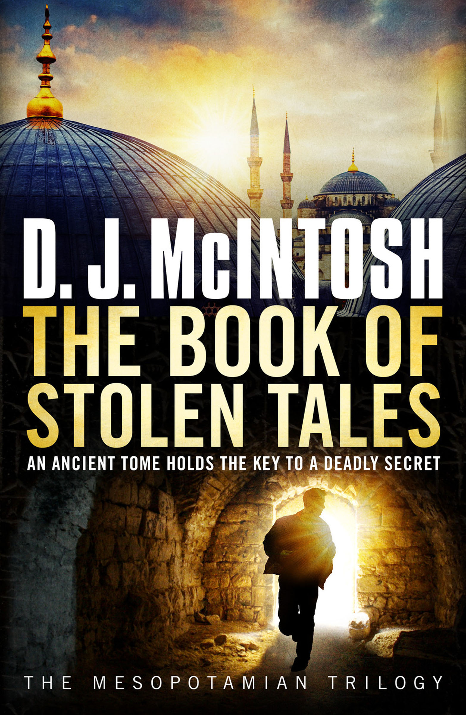 This image is the cover for the book Book of Stolen Tales, The Mesopotamian Trilogy
