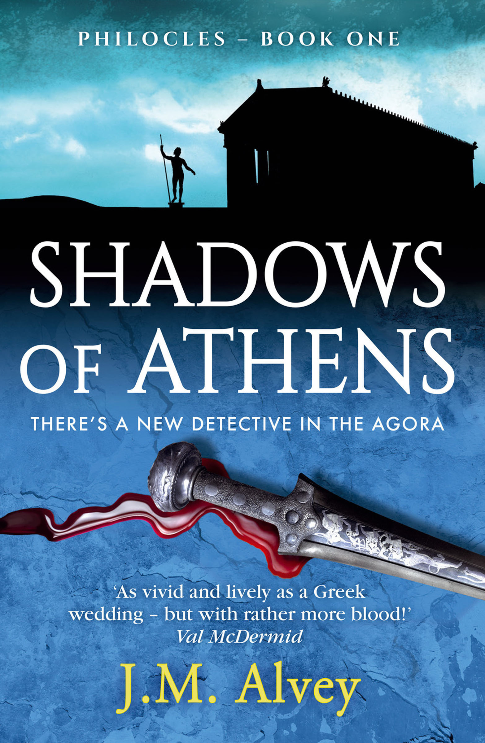 This image is the cover for the book Shadows of Athens, Philocles