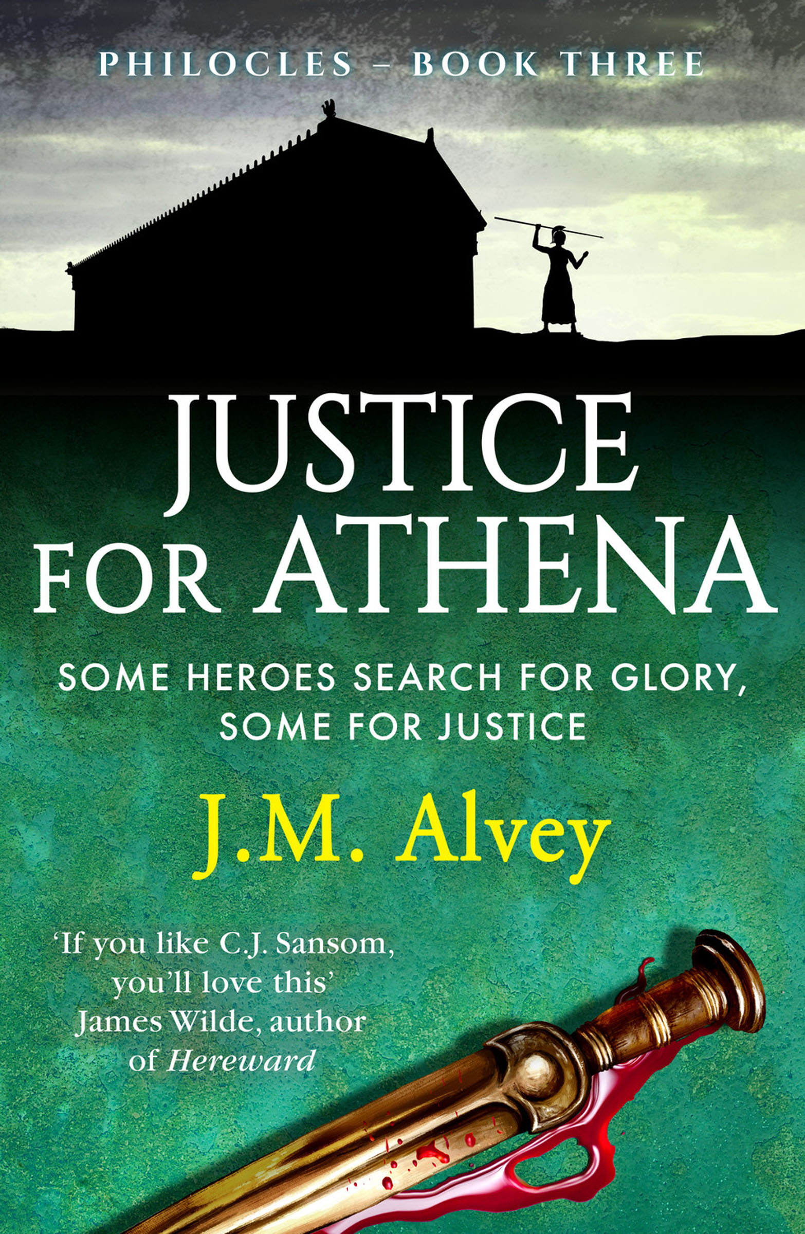 This image is the cover for the book Justice for Athena, Philocles