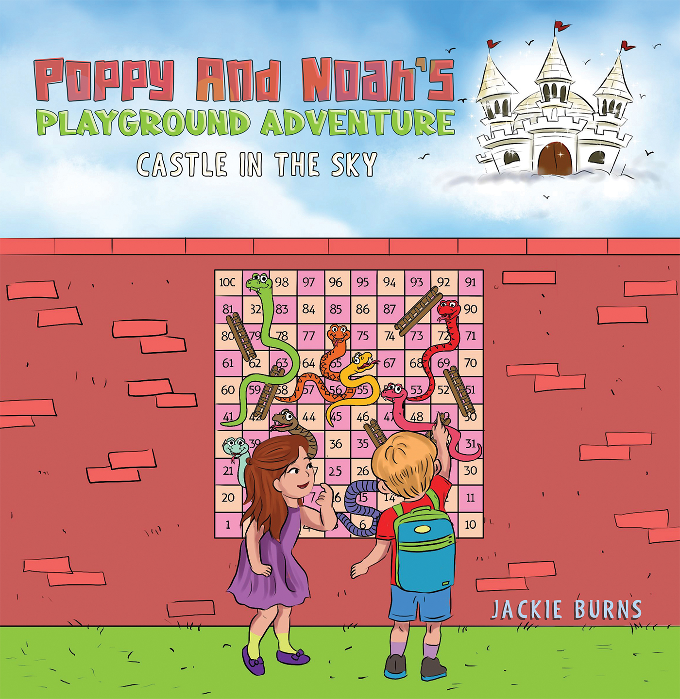 This image is the cover for the book Poppy And Noah's Playground Adventures - Castle In The Sky