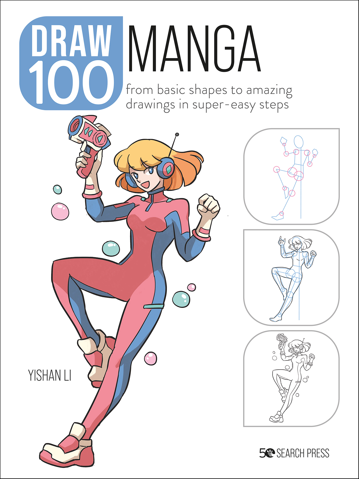 This image is the cover for the book Draw 100: Manga