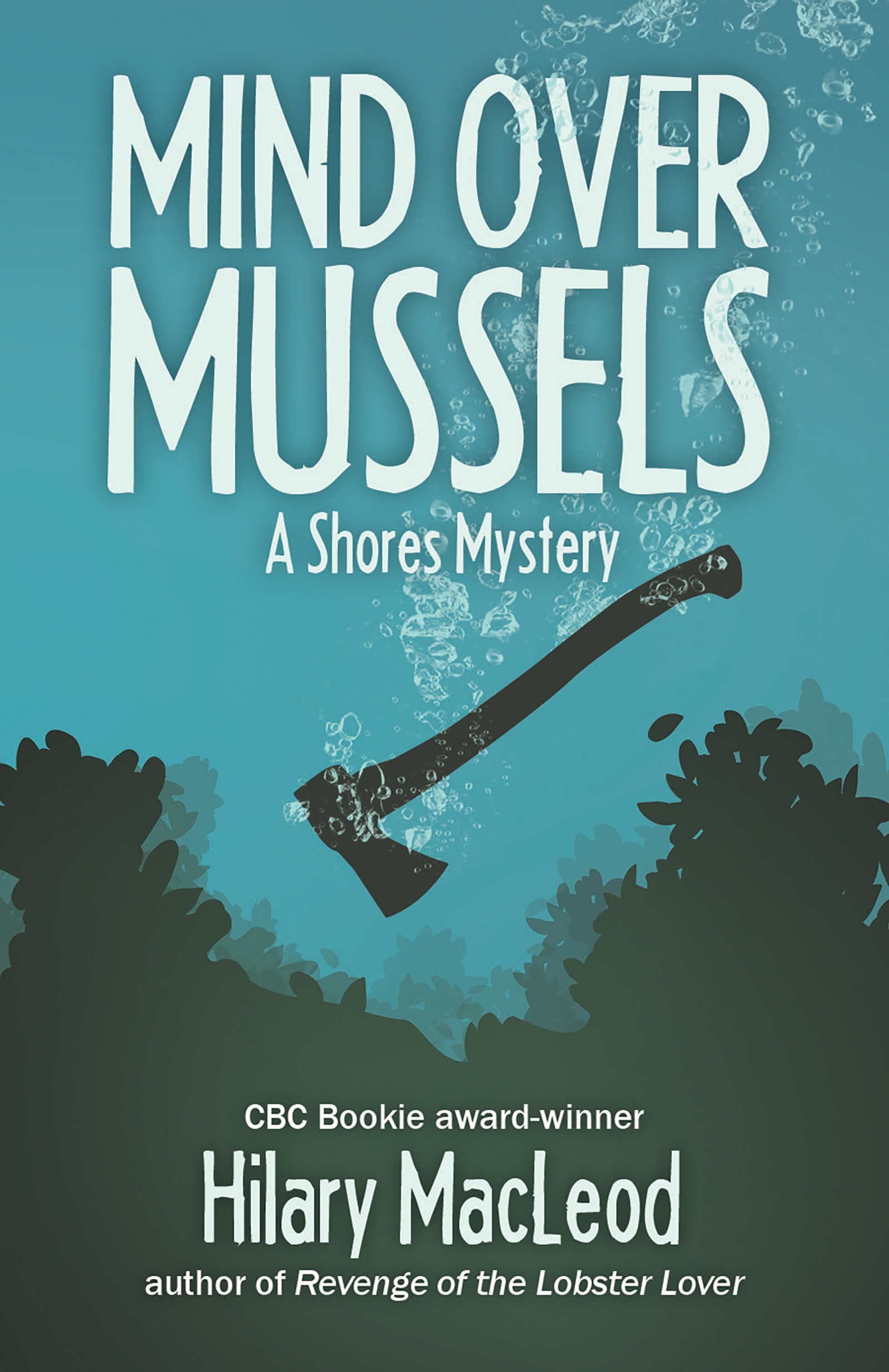 This image is the cover for the book Mind Over Mussels, The Shores Mysteries