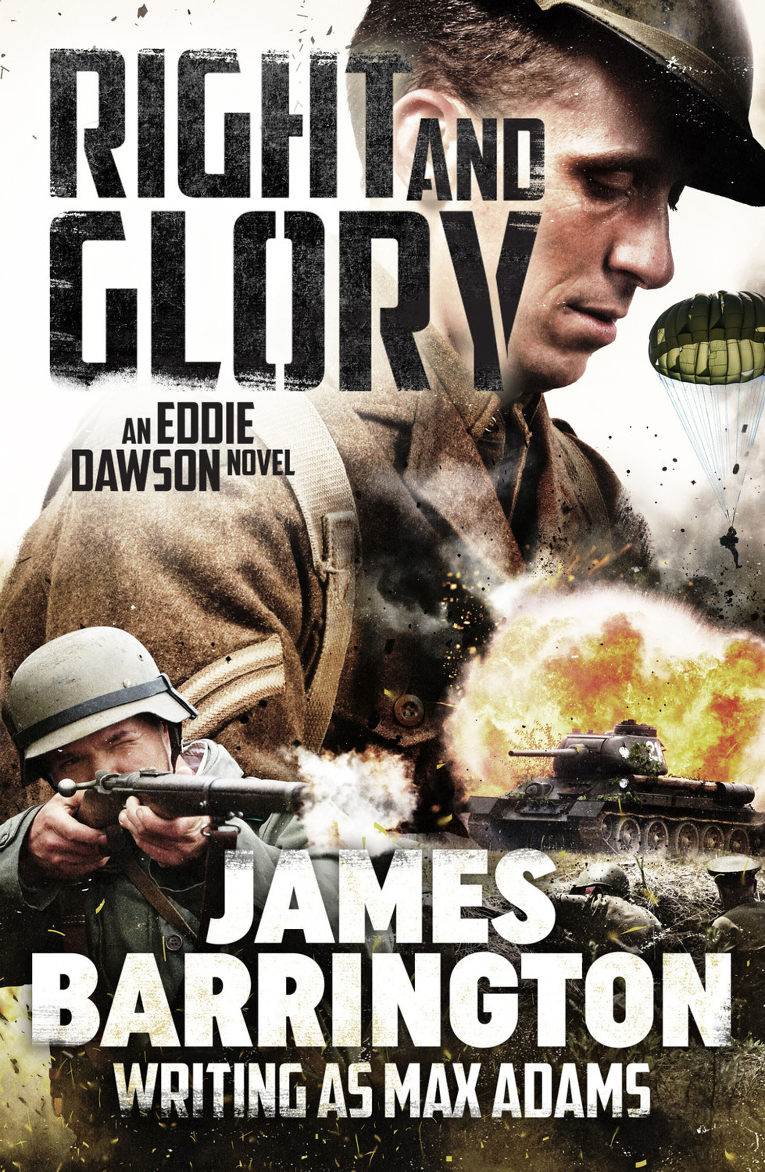 This image is the cover for the book Right and Glory, An Eddie Dawson Novel
