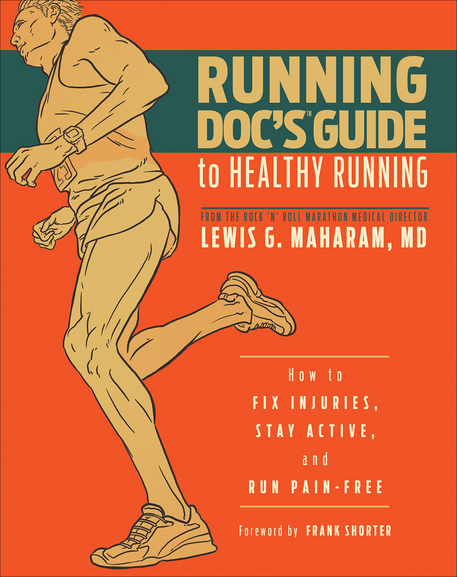 This image is the cover for the book Running Doc's Guide to Healthy Running