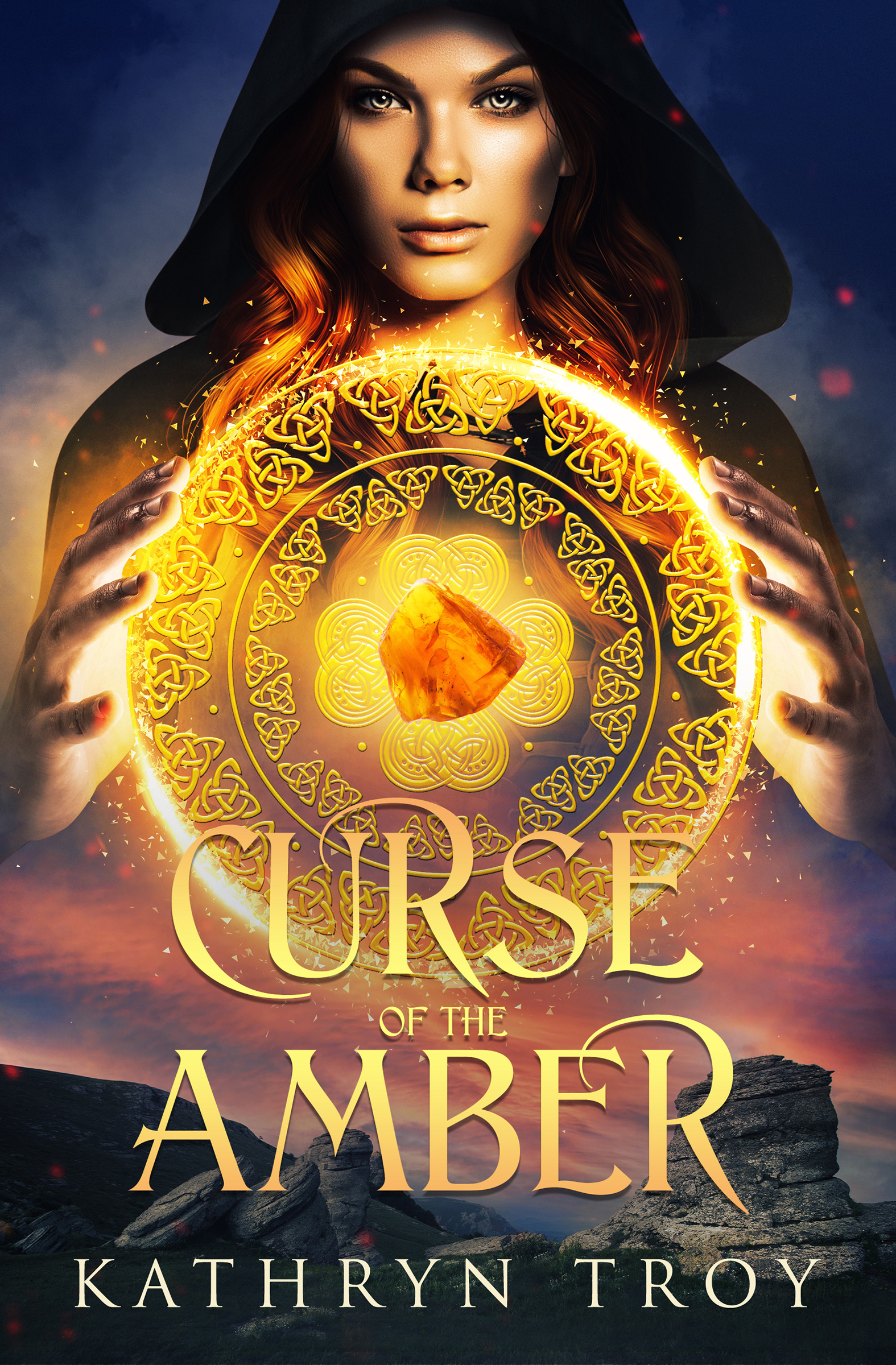 This image is the cover for the book Curse of the Amber