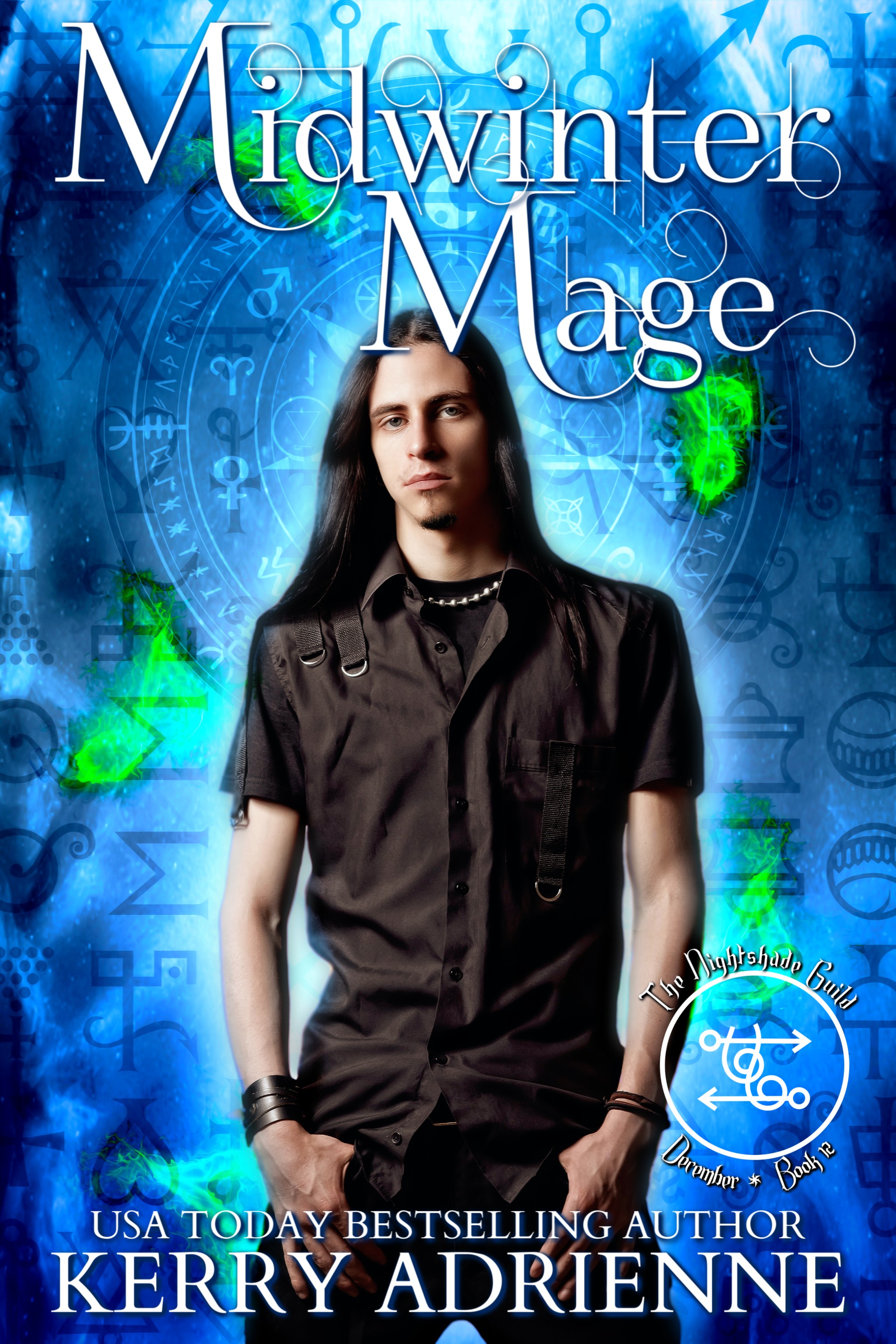 This image is the cover for the book Midwinter Mage, YR1 - The Nightshade Guild: The Elven Princess