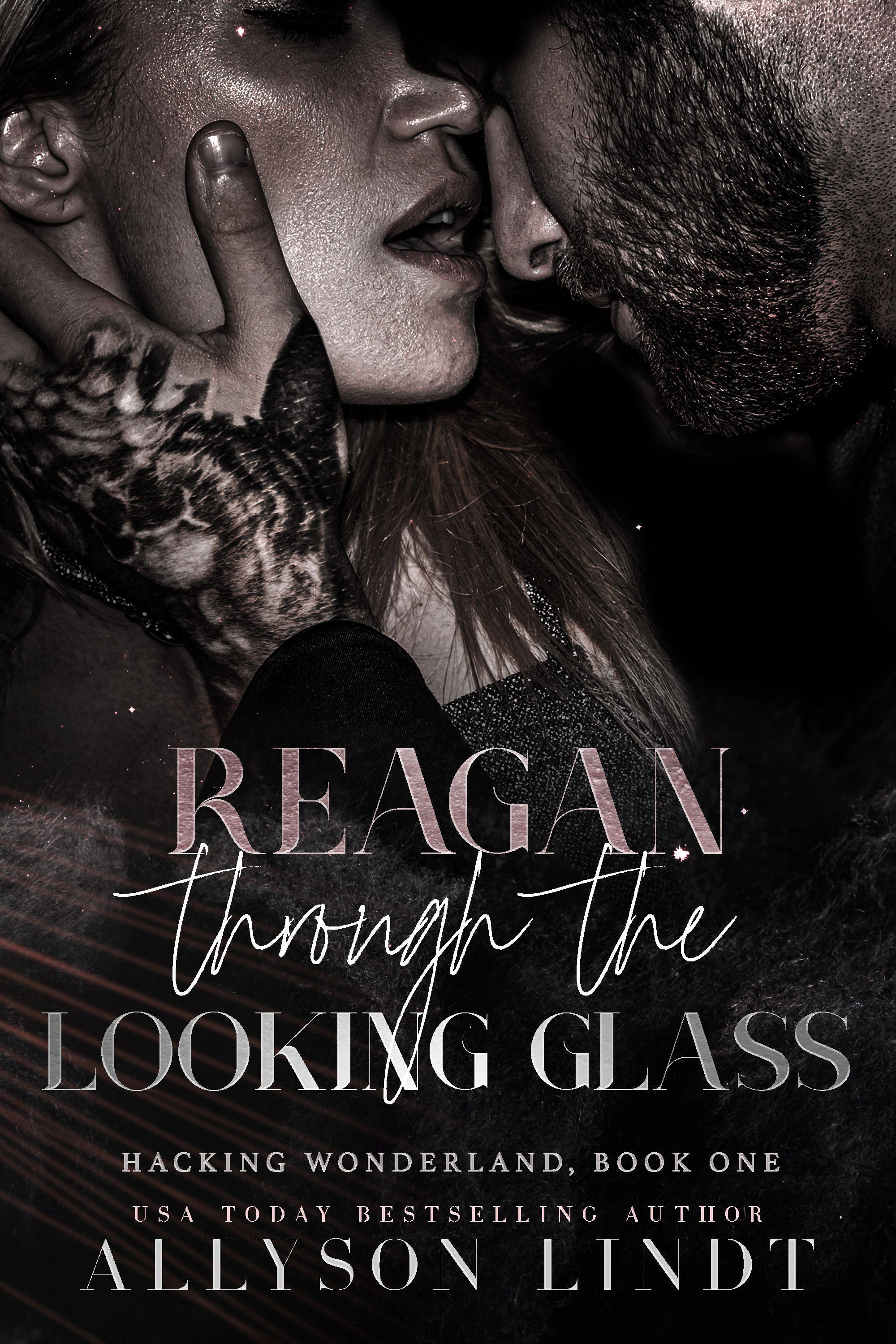 This image is the cover for the book Reagan Through the Looking Glass, Hacking Wonderland