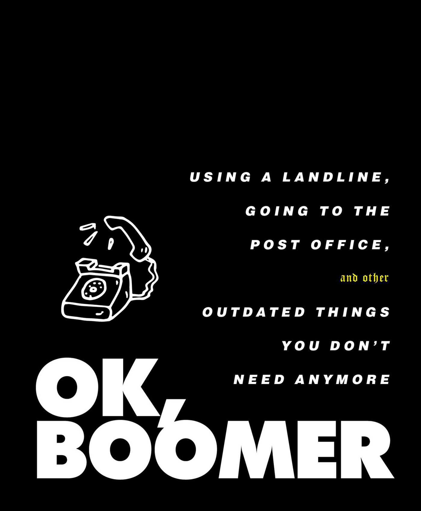 This image is the cover for the book OK, Boomer