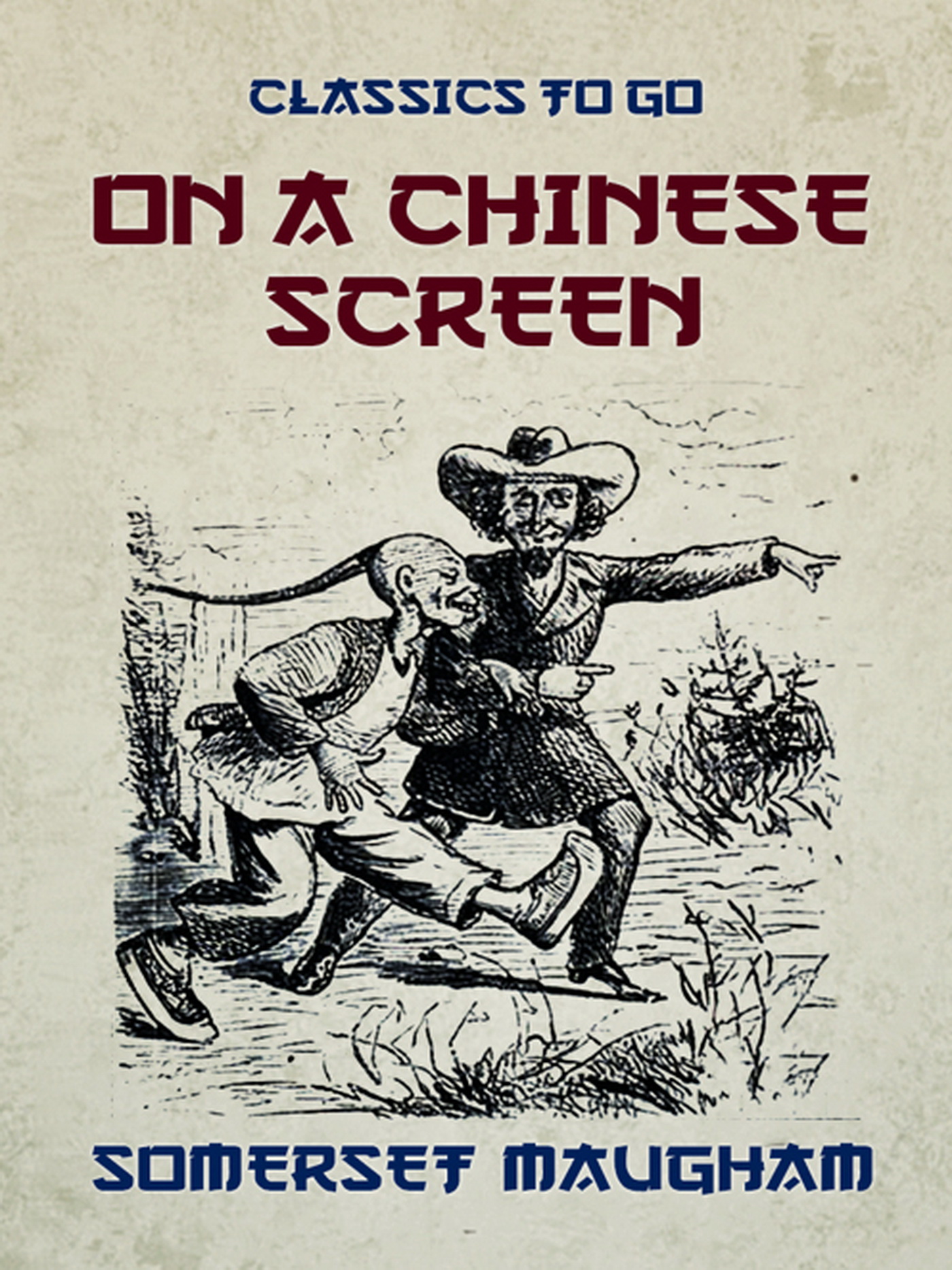 This image is the cover for the book On a Chinese Screen, Classics To Go