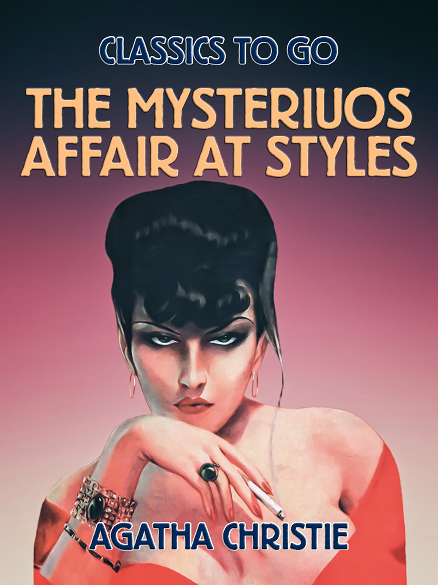 This image is the cover for the book The Mysteriuos Affair at Styles, Classics To Go