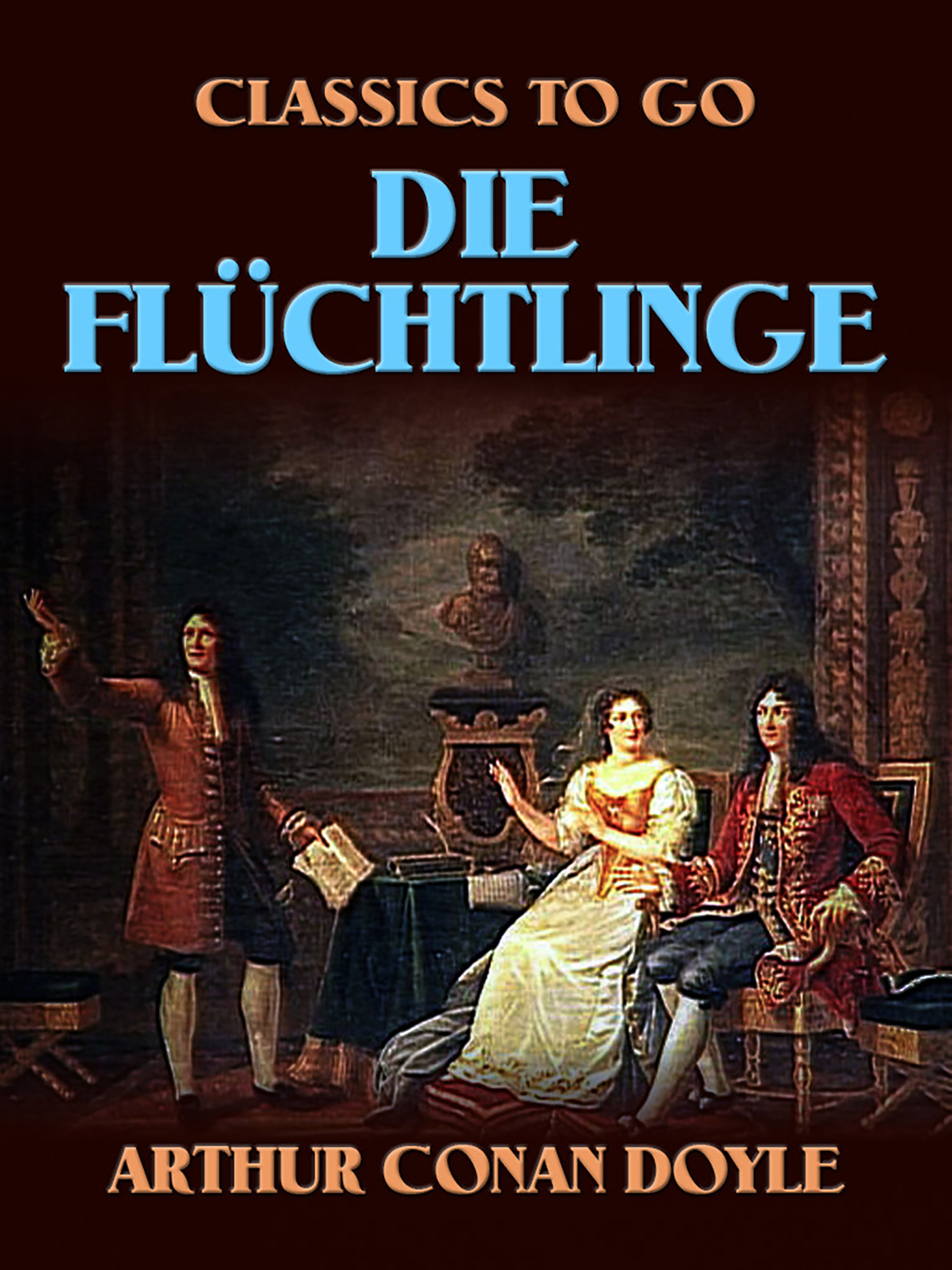 This image is the cover for the book The Refugees – Die Flüchtlinge, Classics To Go