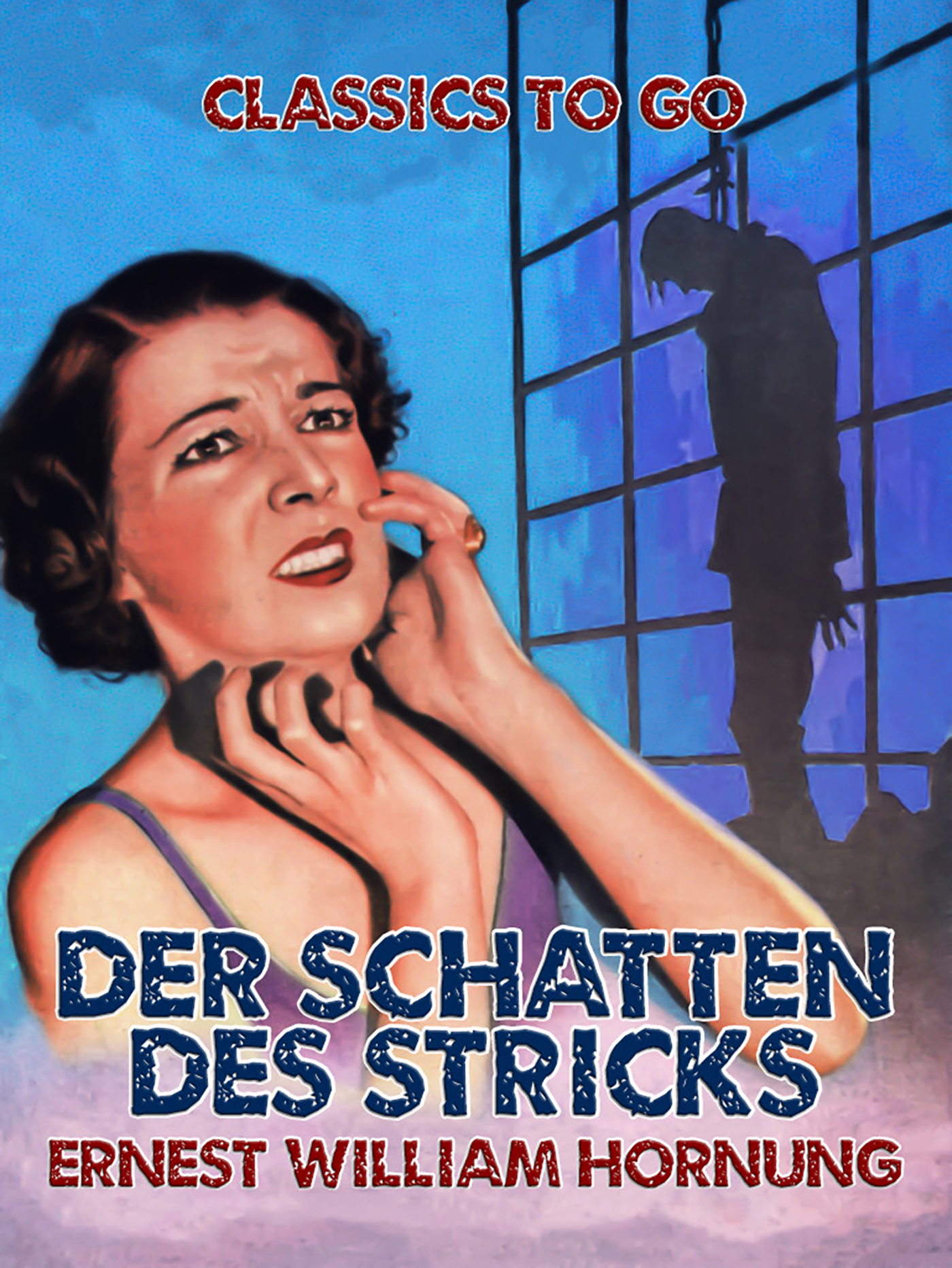 This image is the cover for the book Der Schatten des Stricks, Classics To Go