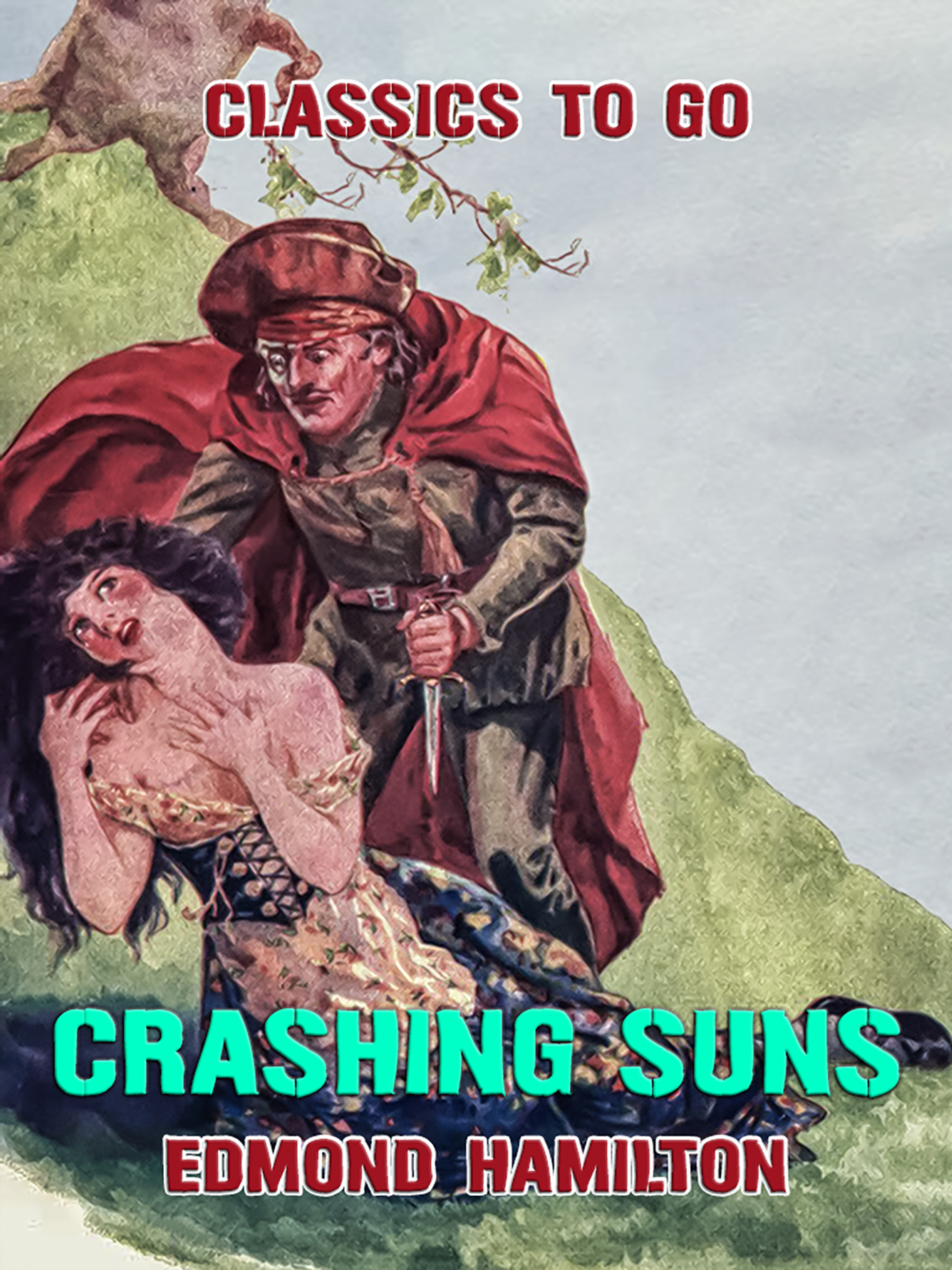 This image is the cover for the book Crashing Suns, Classics To Go