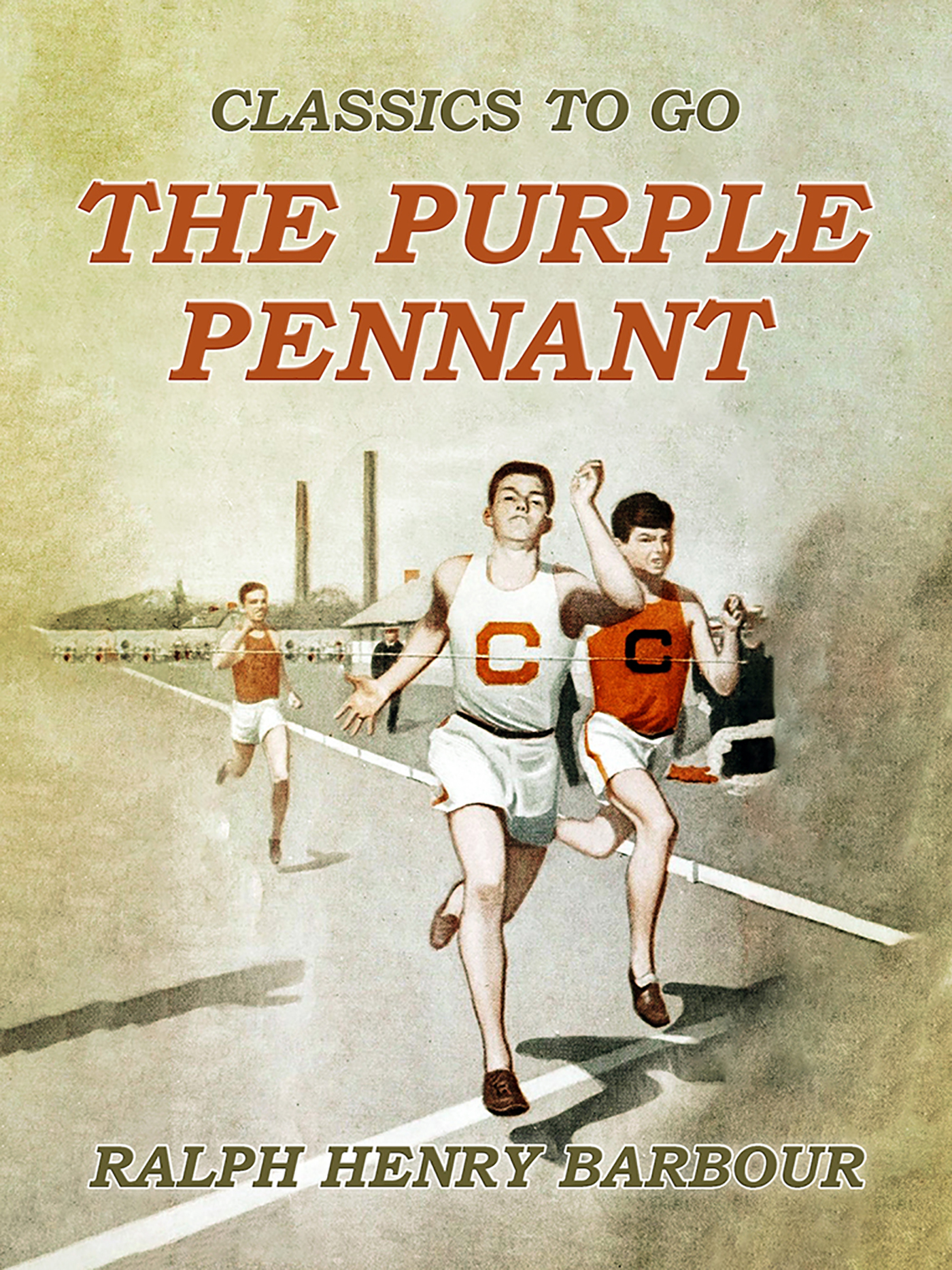 This image is the cover for the book The Purple Pennant, Classics To Go