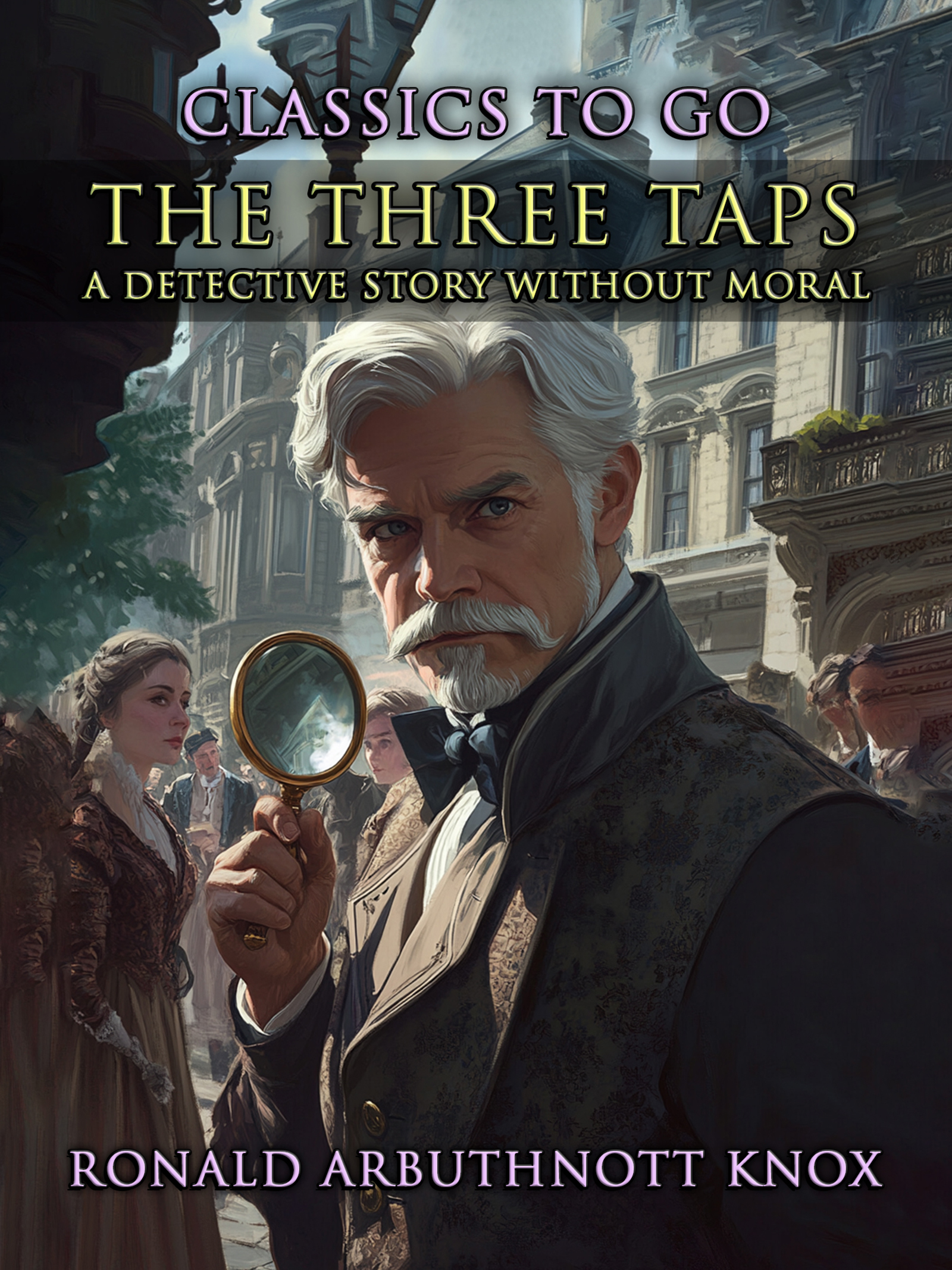 This image is the cover for the book The Three Taps A Detective Story Without Moral, Classics To Go