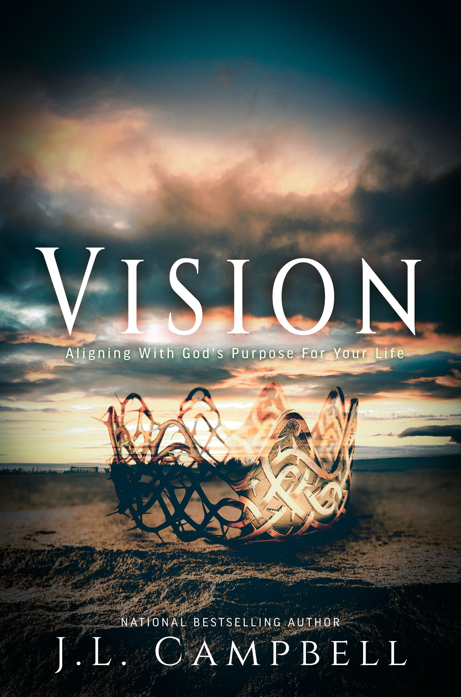 This image is the cover for the book VISION: Aligning With God's Purpose For Your Life, Merry Hearts Inspirational Series