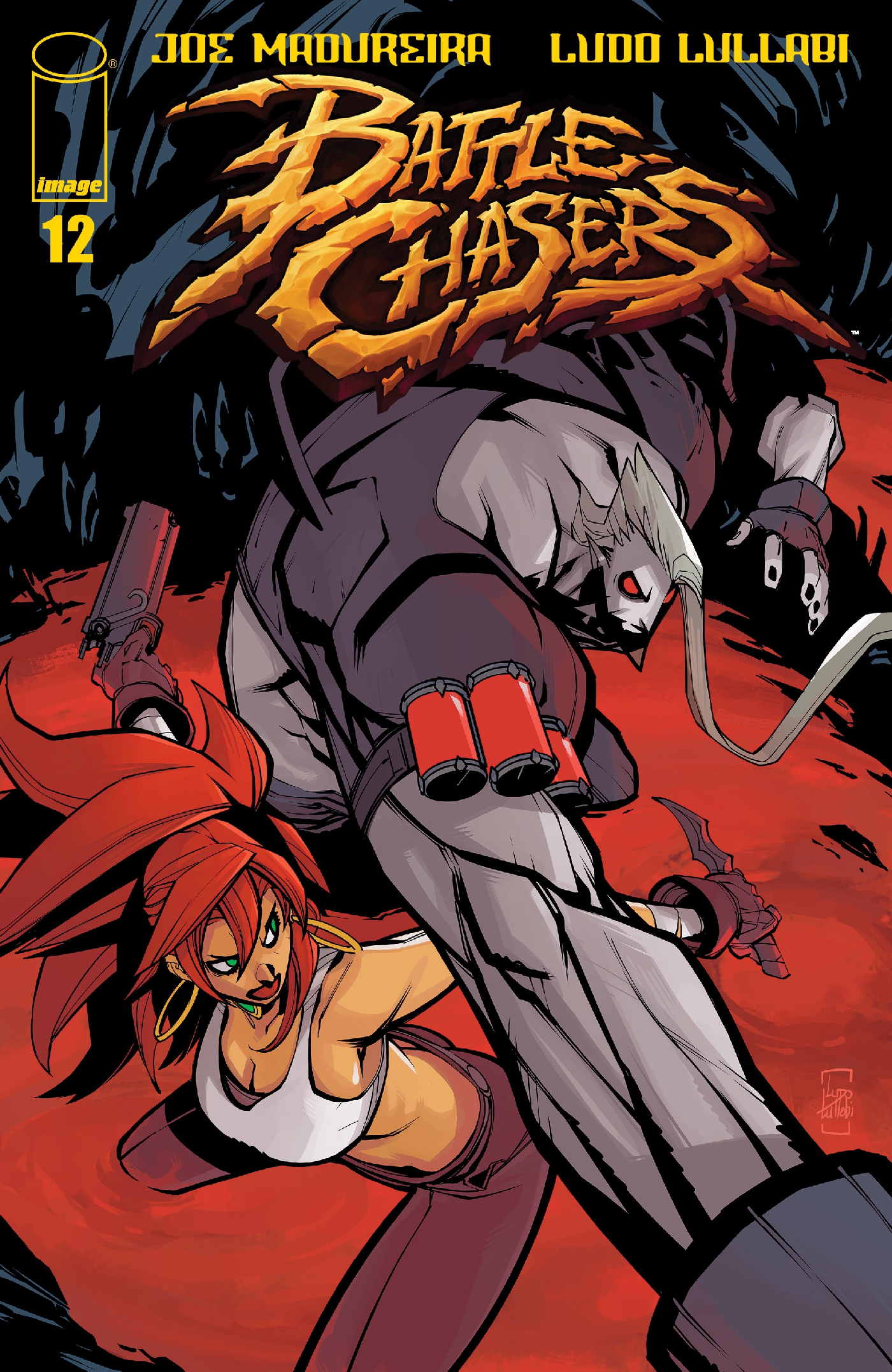 This image is the cover for the book Battle Chasers #12, Battle Chasers