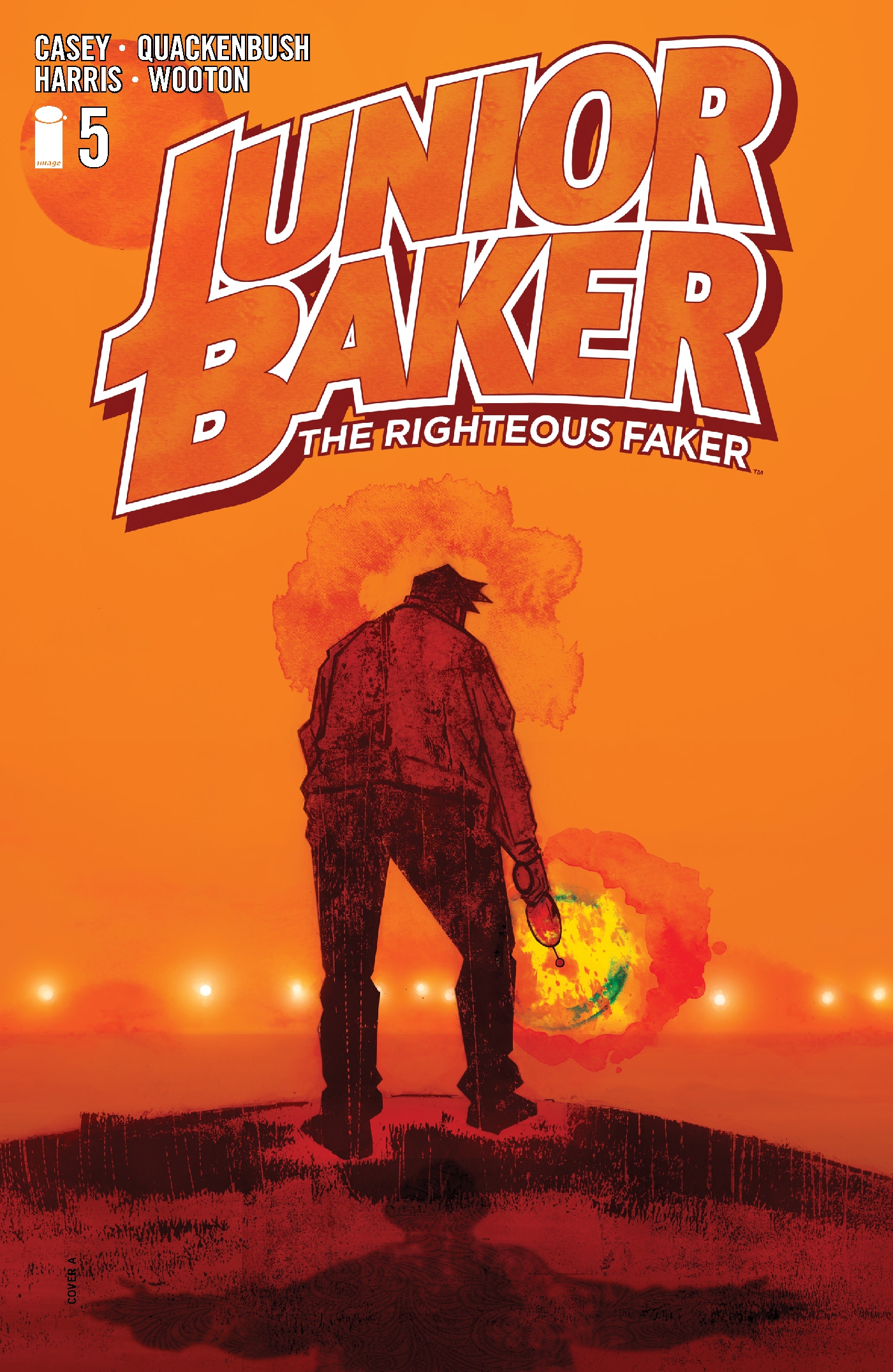 This image is the cover for the book Junior Baker The Righteous Faker #5, JUNIOR BAKER THE RIGHTEOUS FAKER