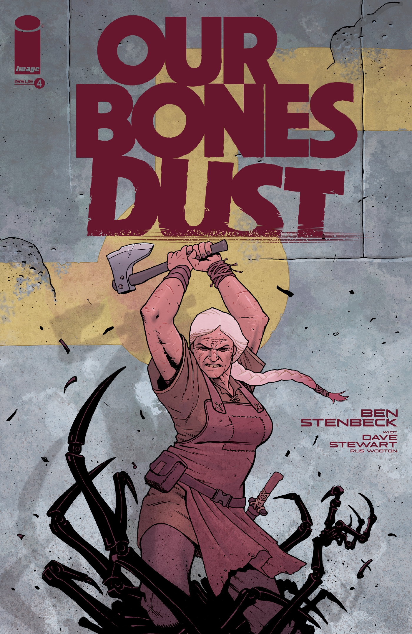 This image is the cover for the book Our Bones Dust #4, Our Bones Dust