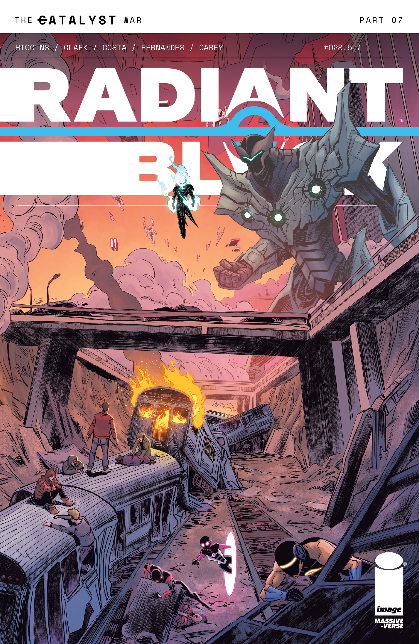 This image is the cover for the book Radiant Black #28.5, Radiant Black
