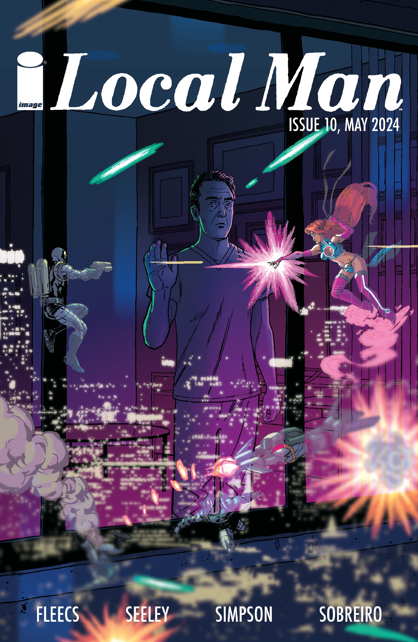 This image is the cover for the book Local Man #10, Local Man