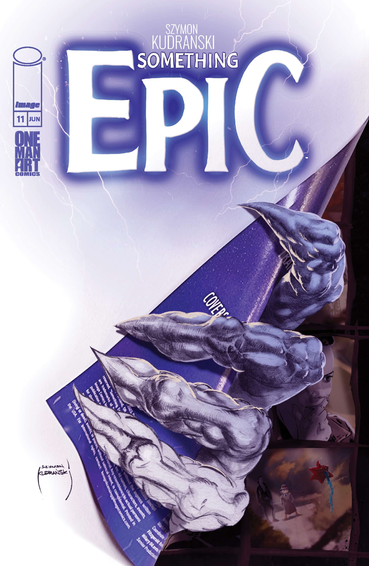 This image is the cover for the book Something Epic #11, Something Epic
