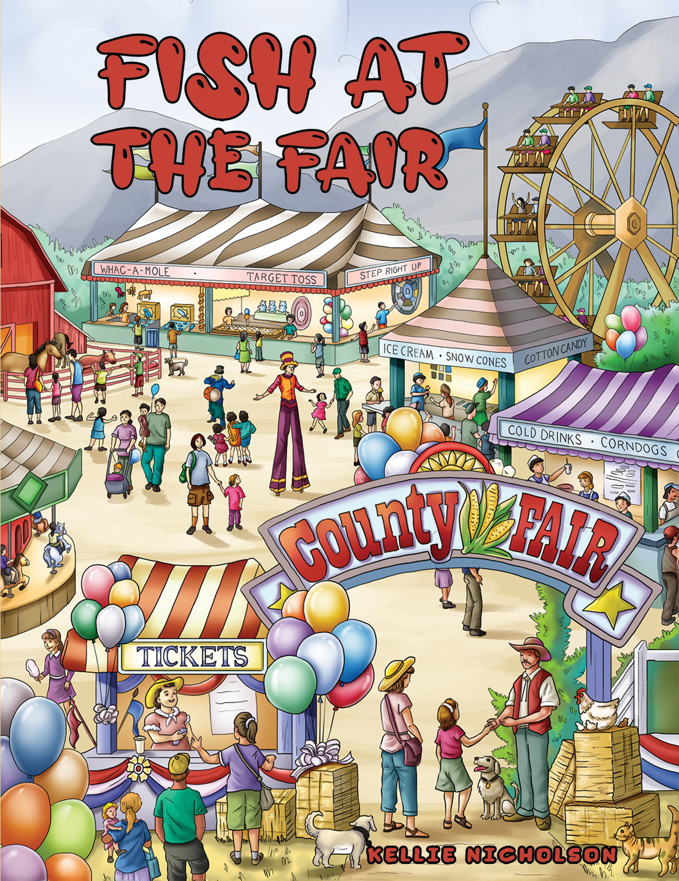 This image is the cover for the book Fish at the Fair