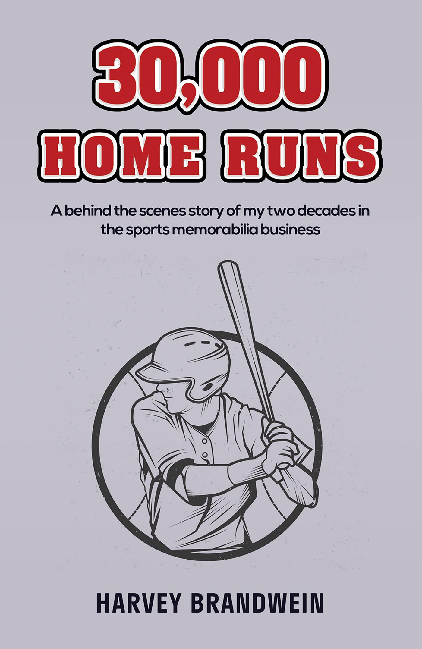 This image is the cover for the book 30,000 Home Runs