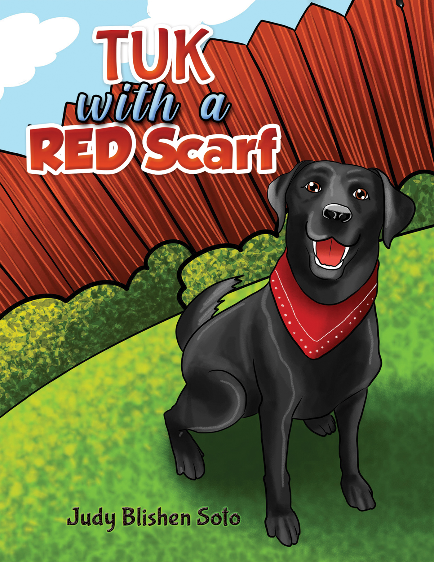 This image is the cover for the book Tuk with a Red Scarf