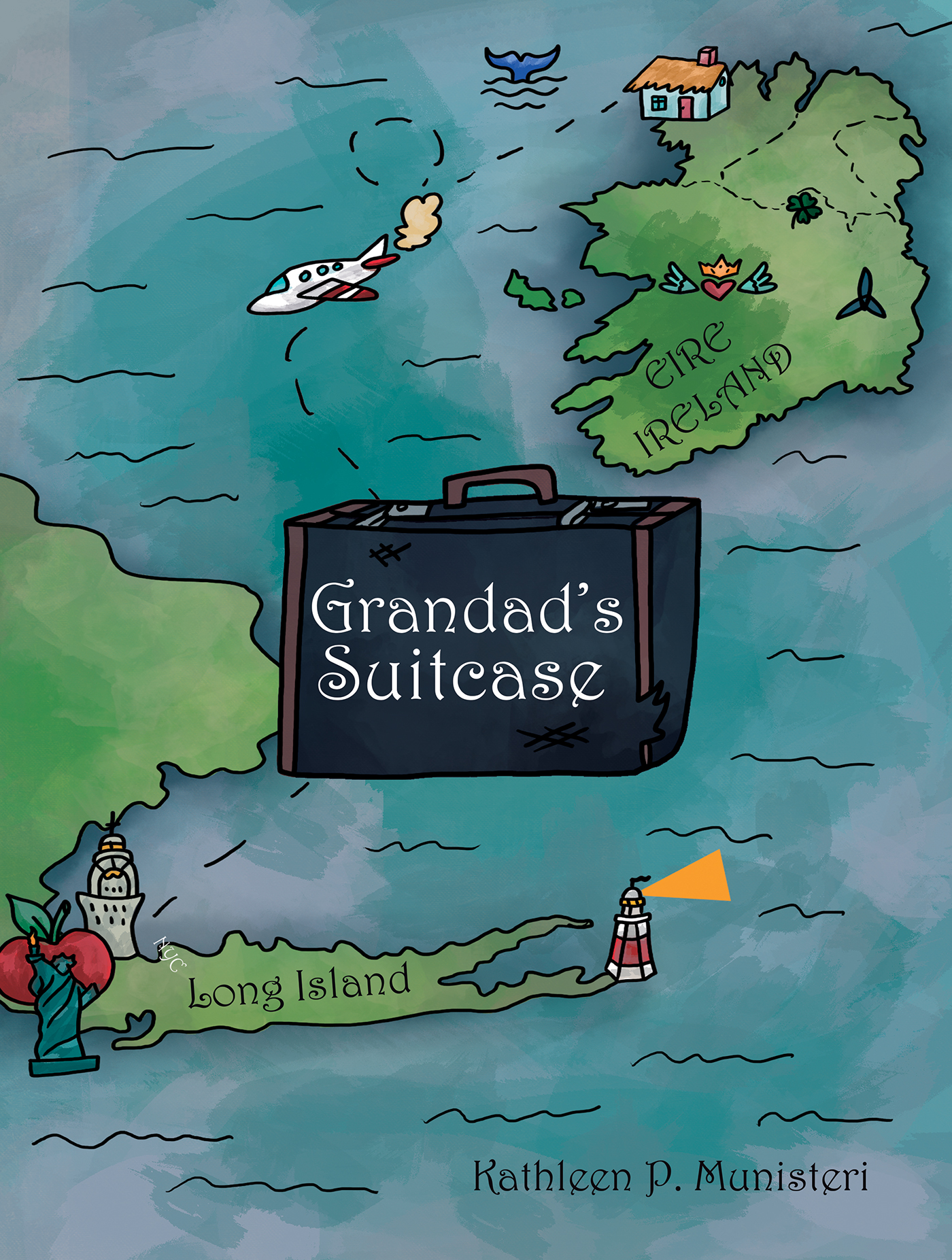 This image is the cover for the book Grandad's Suitcase