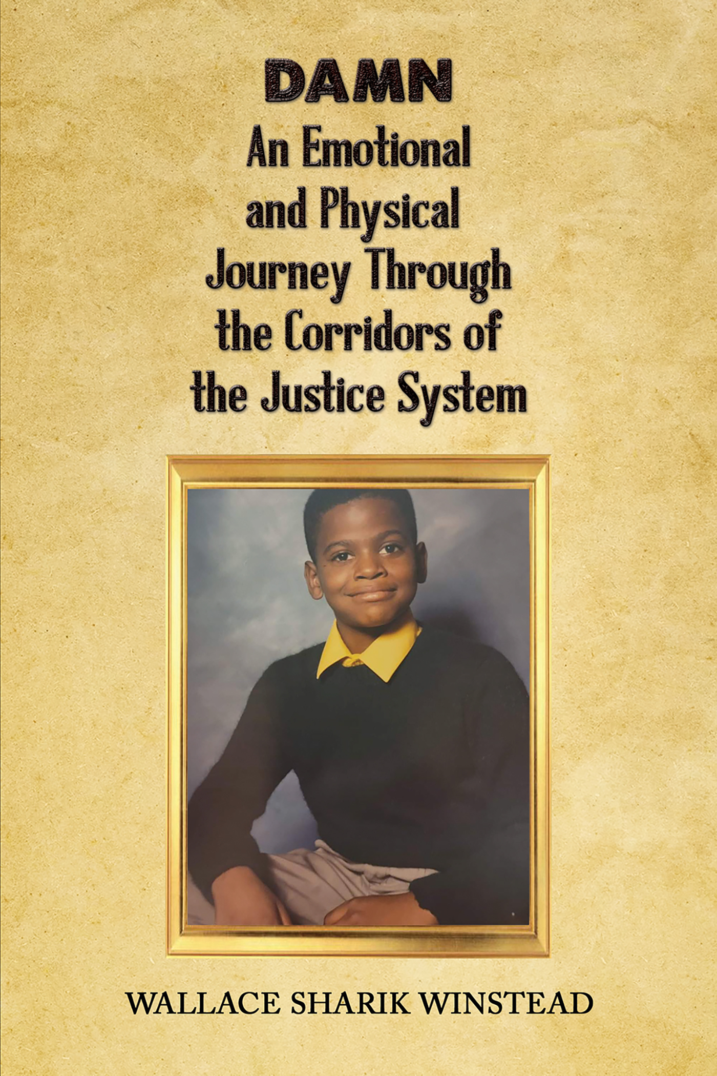 This image is the cover for the book DAMN: An Emotional and Physical Journey Through the Corridors of the Justice System