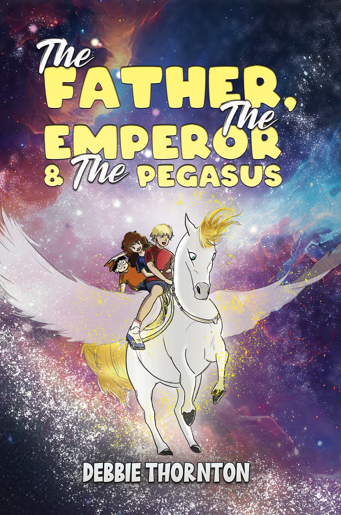 This image is the cover for the book The Father, The Emperor &amp; The Pegasus