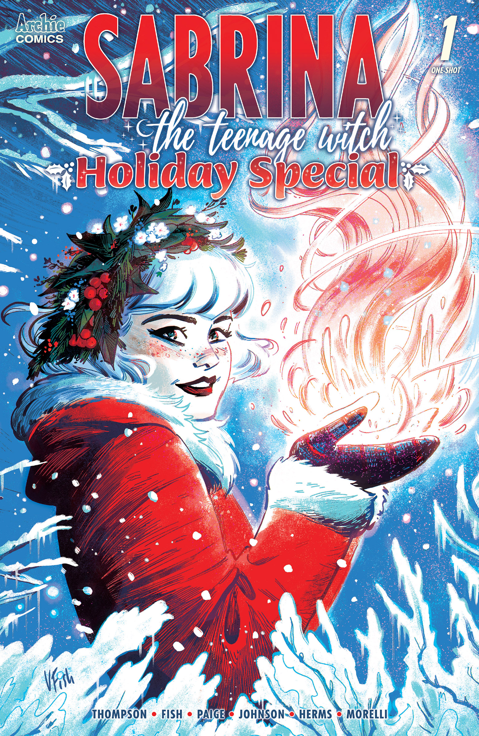 This image is the cover for the book Sabrina the Teenage Witch Holiday Special One-Shot, Sabrina the Teenage Witch (2019-)