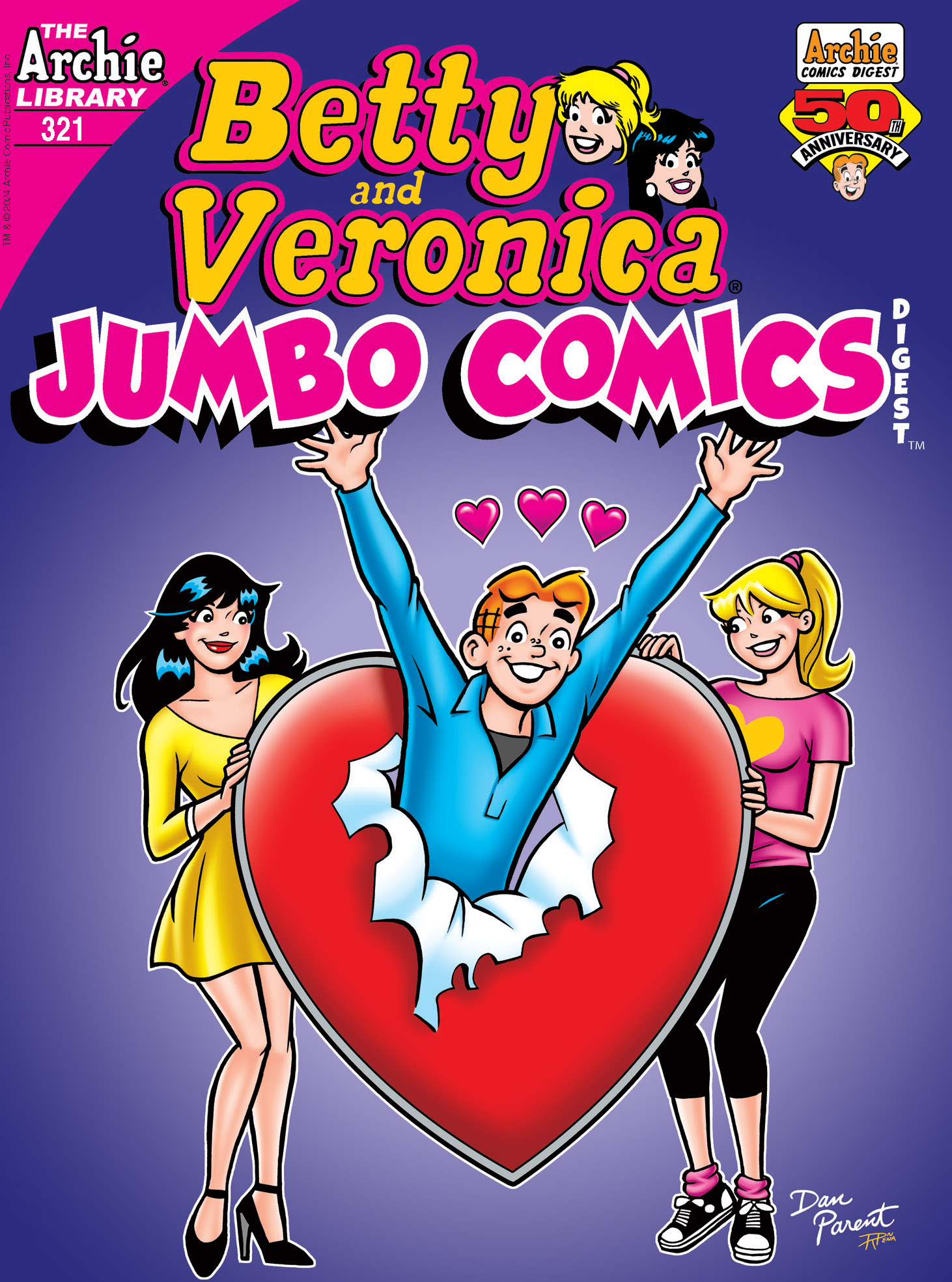 This image is the cover for the book Betty & Veronica Double Digest #321, Betty & Veronica Double Digest