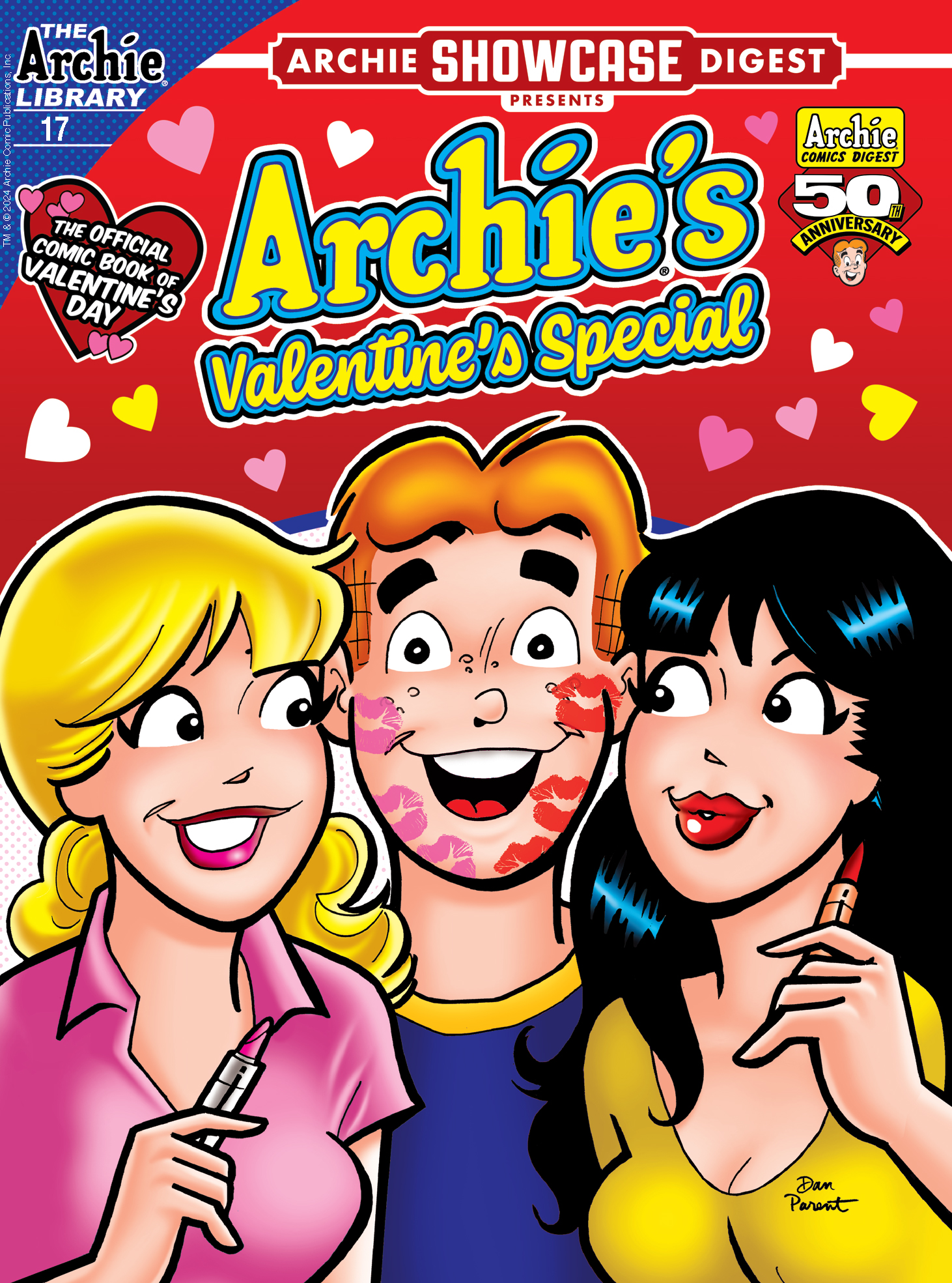 This image is the cover for the book Archie Showcase Digest #17: Archie's Valentine's Special, Archie Showcase Digest