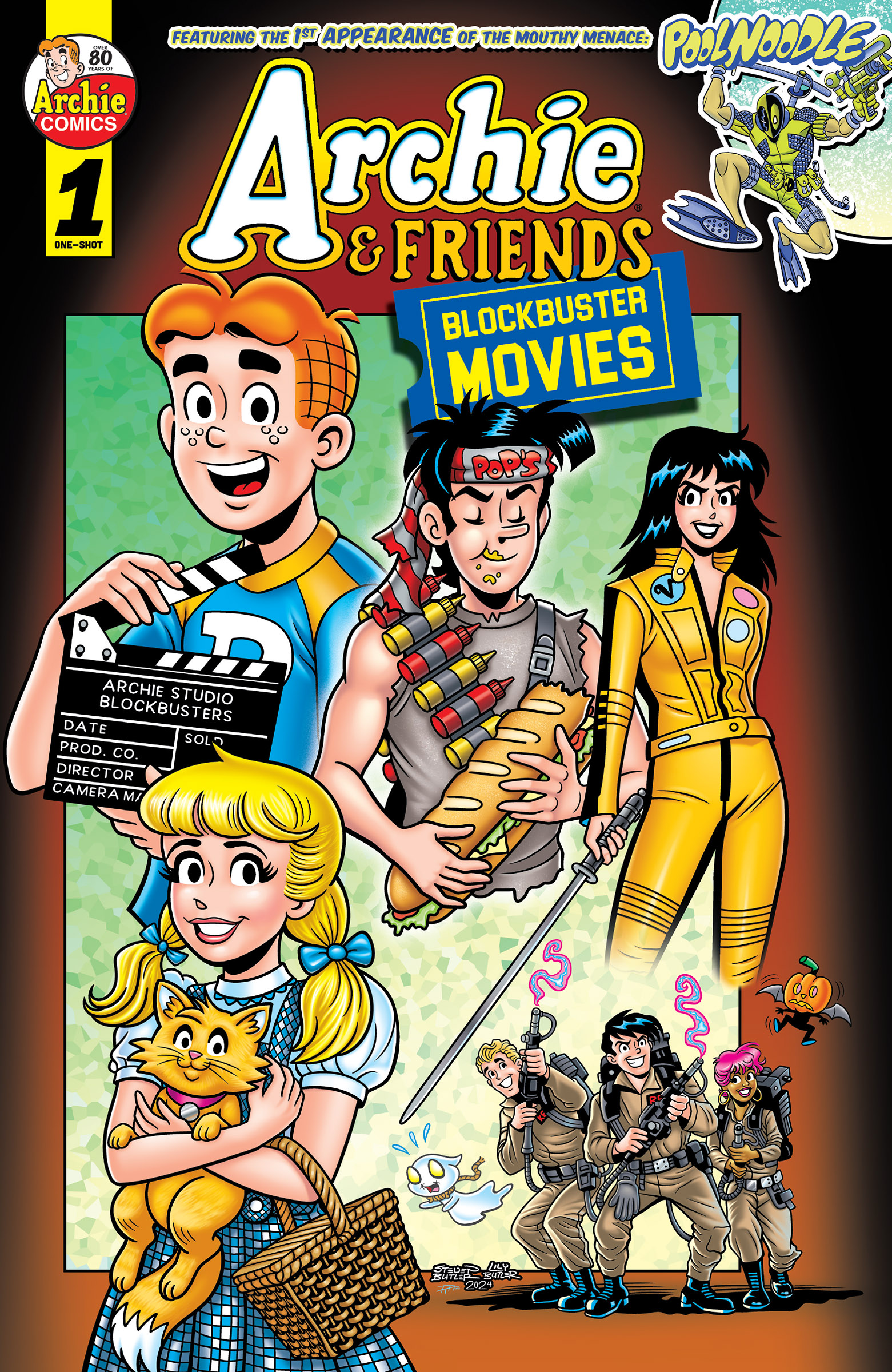 This image is the cover for the book Archie & Friends: Blockbuster Movies, Archie & Friends