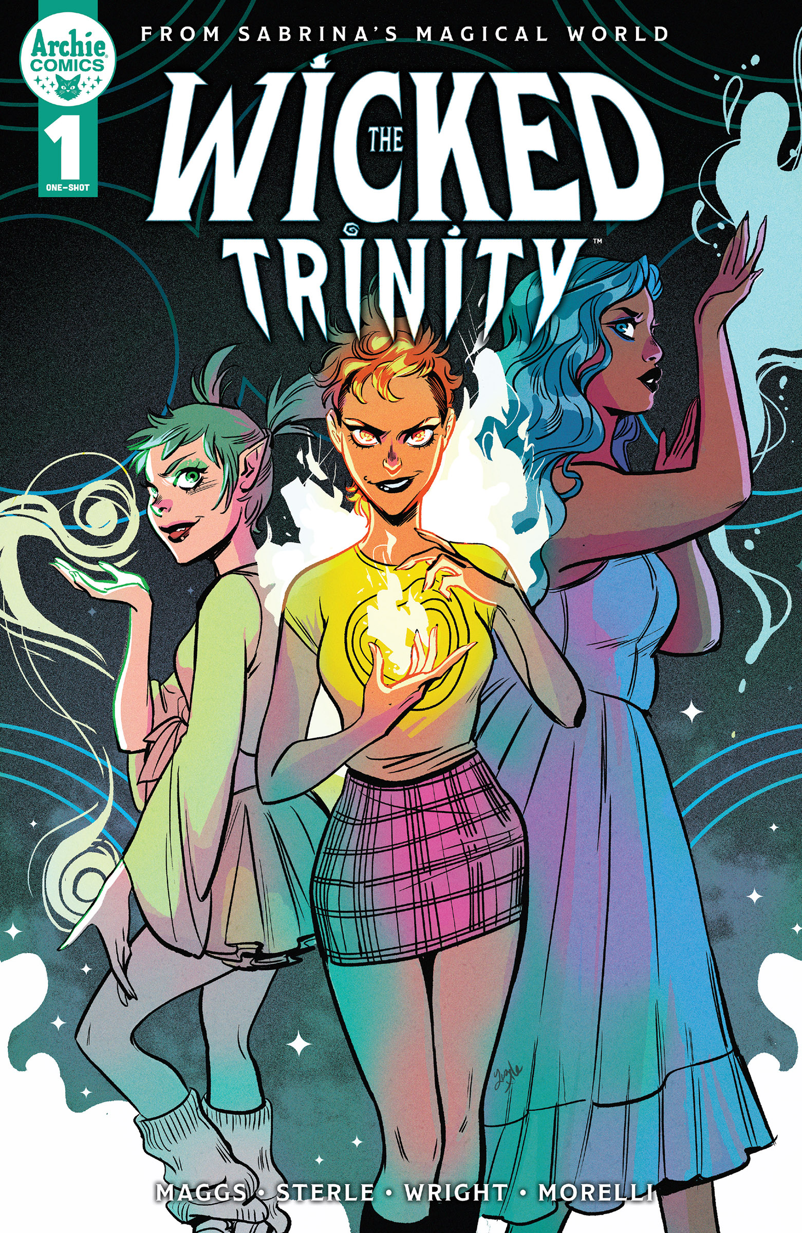 This image is the cover for the book The Wicked Trinity (One Shot), Archie Comics Presents