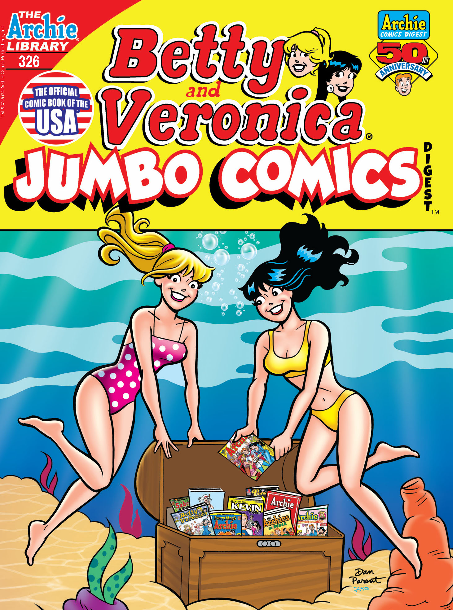 This image is the cover for the book Betty & Veronica Double Digest #326, Betty & Veronica Double Digest