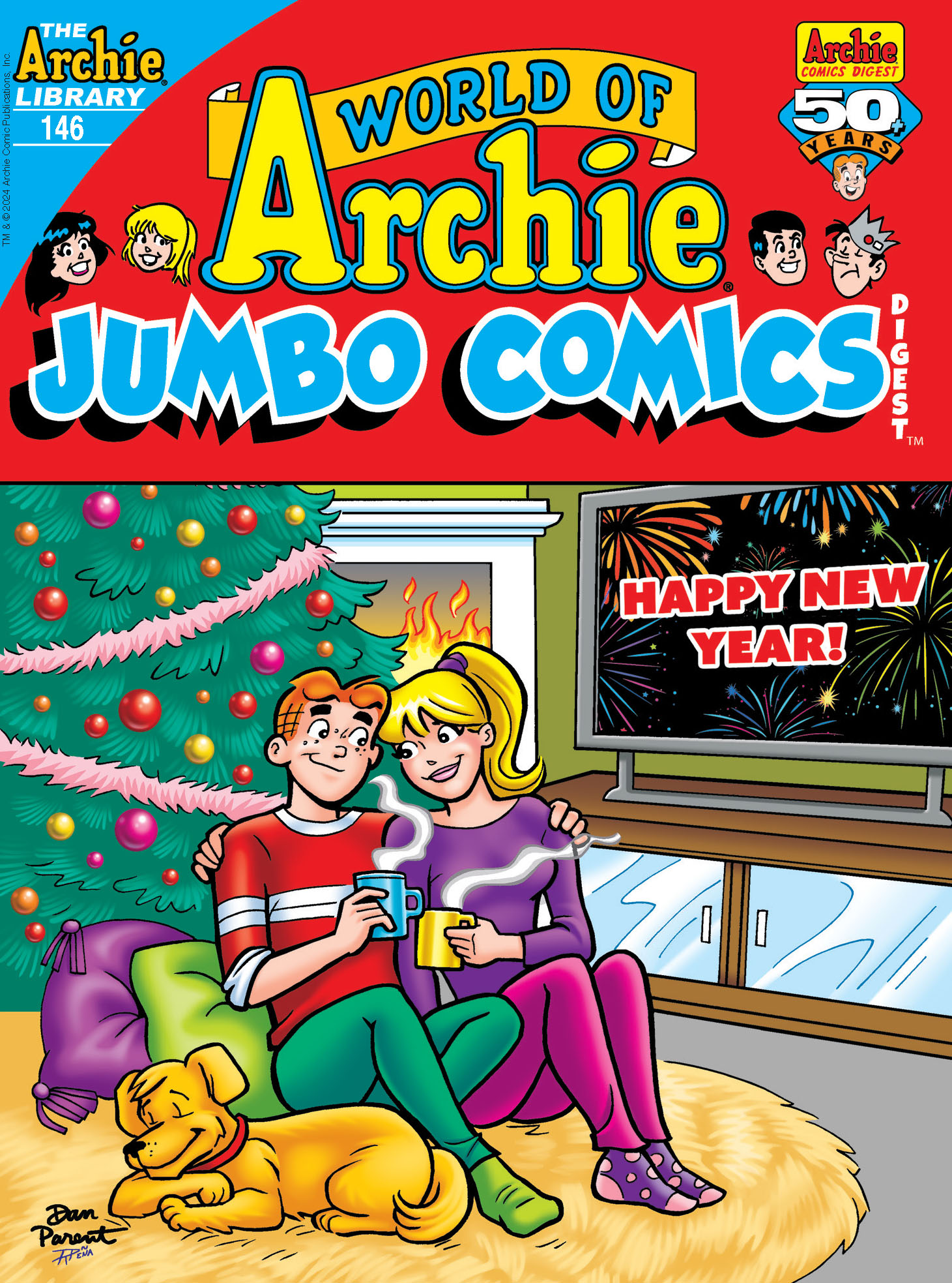 This image is the cover for the book World of Archie Double Digest #146, World of Archie Digest