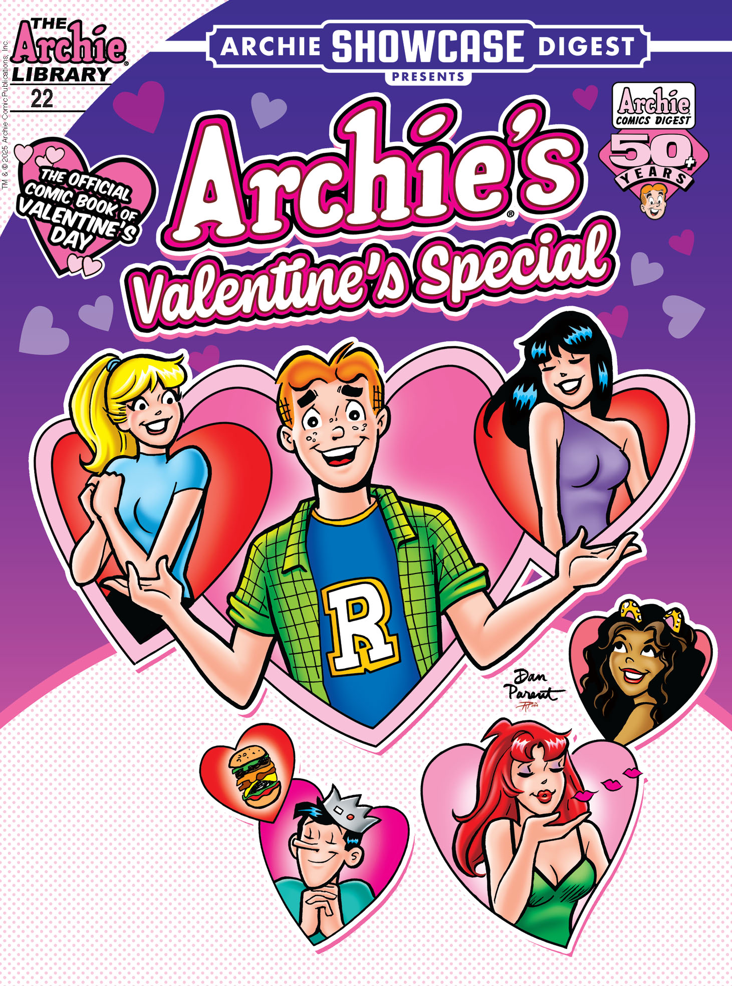 This image is the cover for the book Archie Showcase Digest #22: Valentine's Special, Archie Showcase Digest