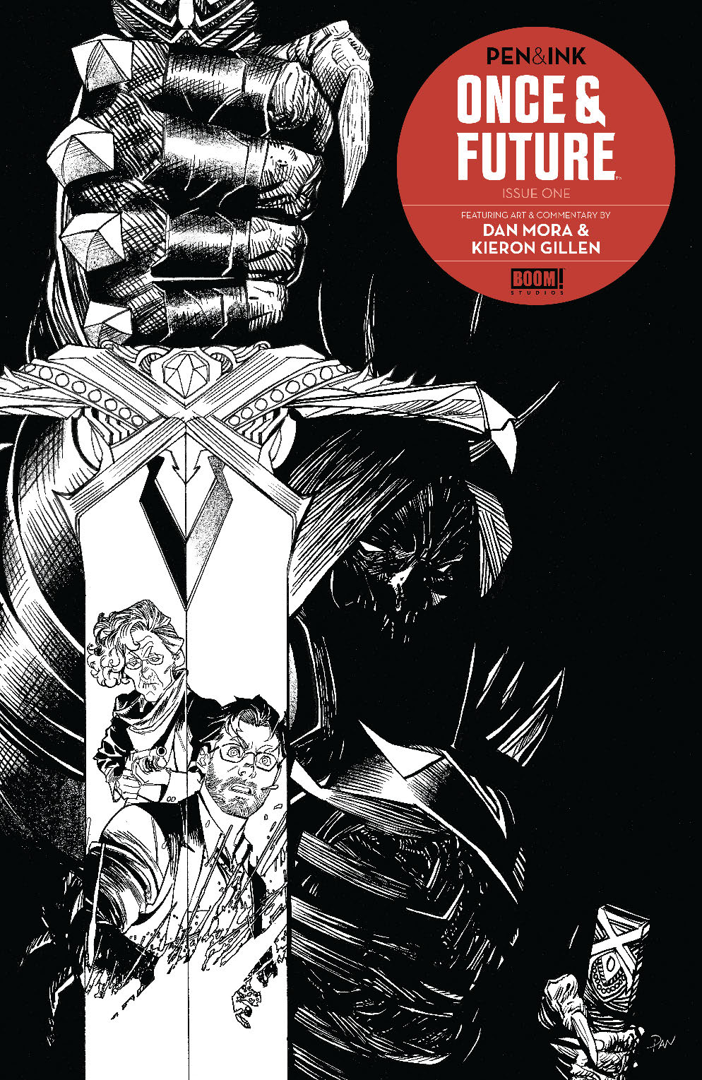 This image is the cover for the book Once & Future Pen & Ink #1, Once & Future Pen & Ink