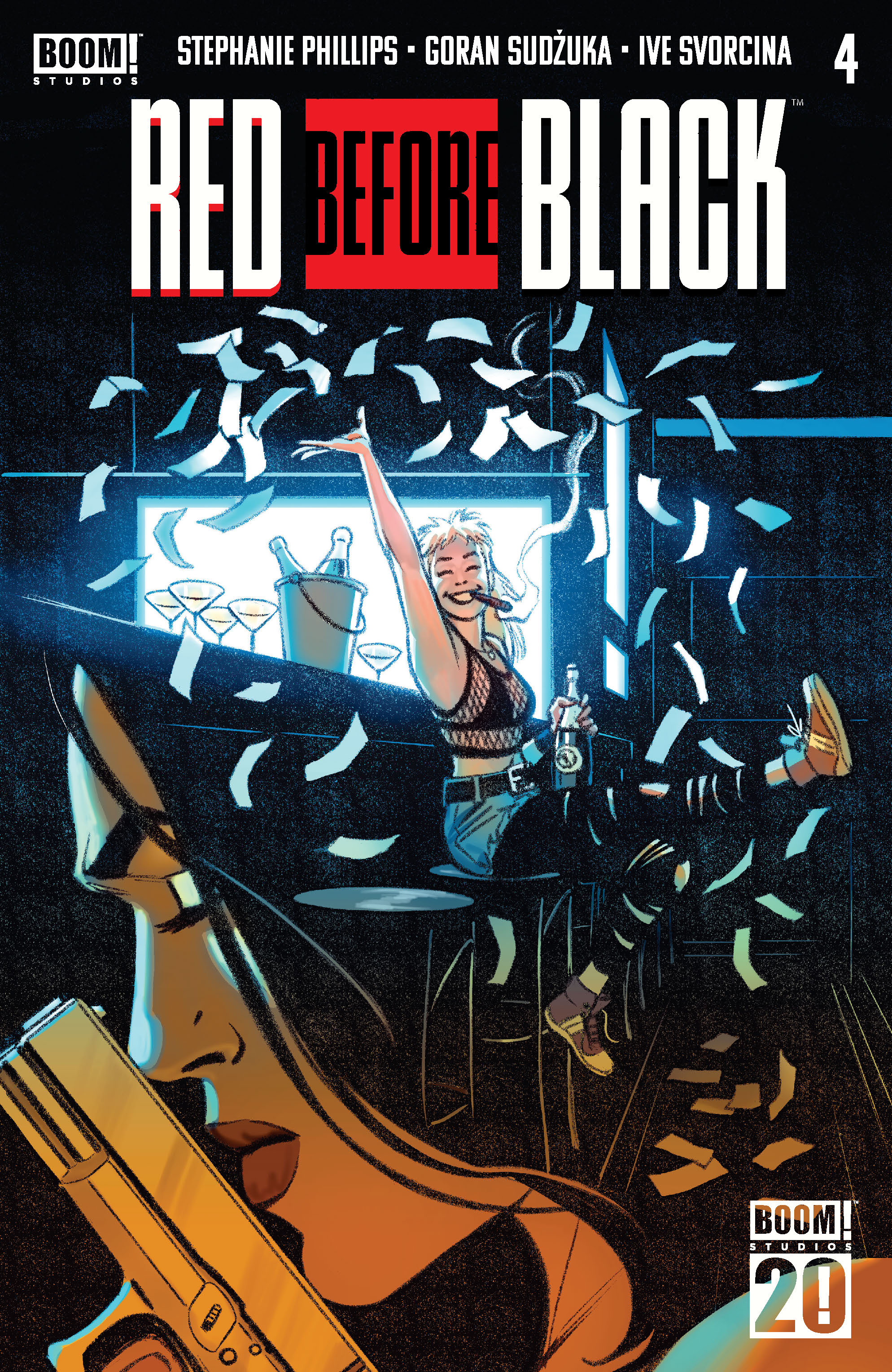 This image is the cover for the book Red Before Black #4, Red Before Black