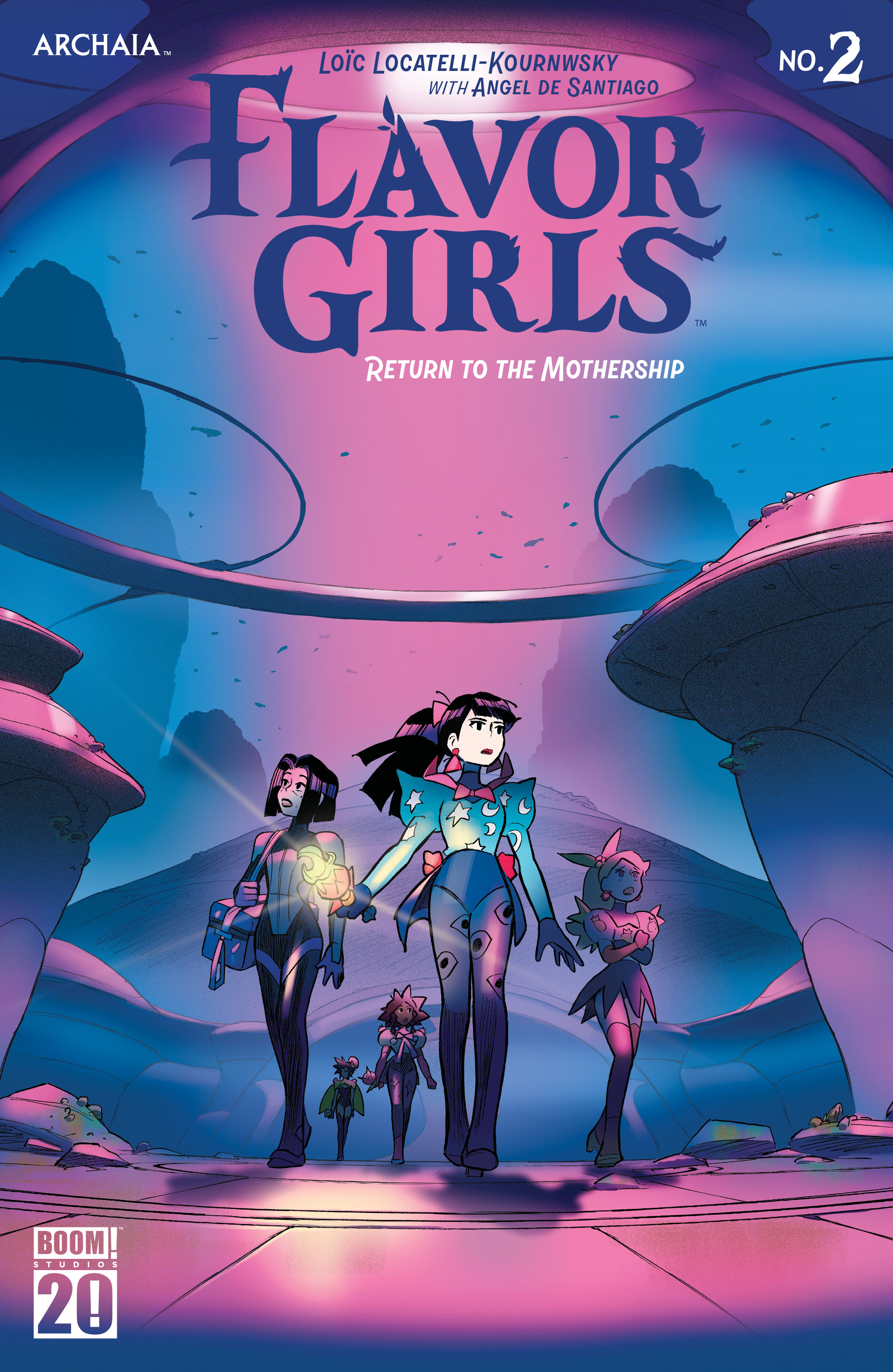 This image is the cover for the book Flavor Girls: Return to the Mothership #2, Flavor Girls: Return to the Mothership