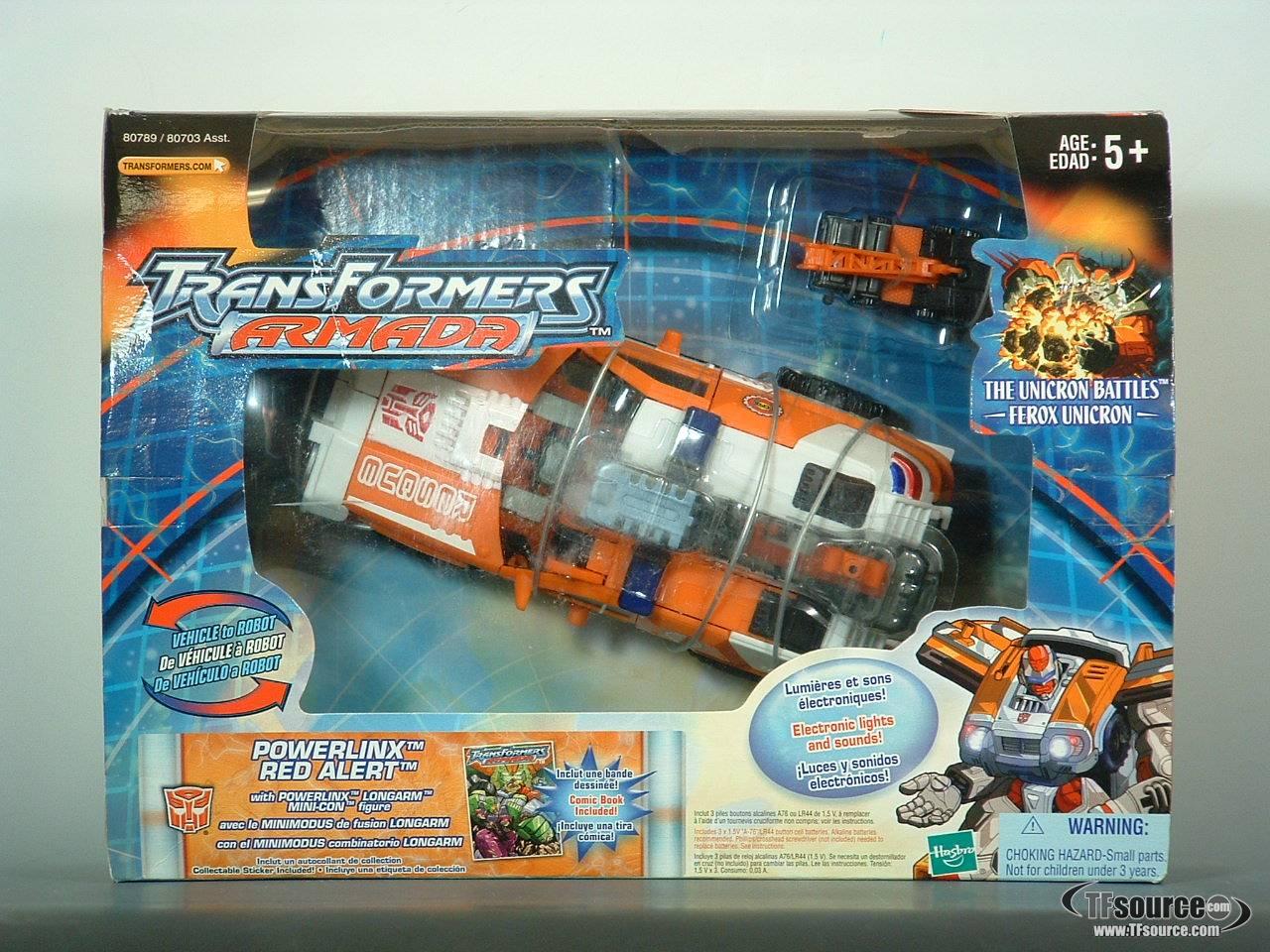 Powerlinx Red Alert and Longarm MiniCon Maxcon Transformers Armada