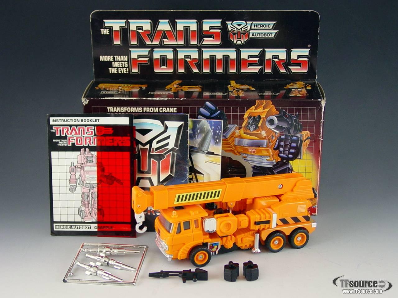Grapple Transformers G1 Transformers Generation One Hasbro