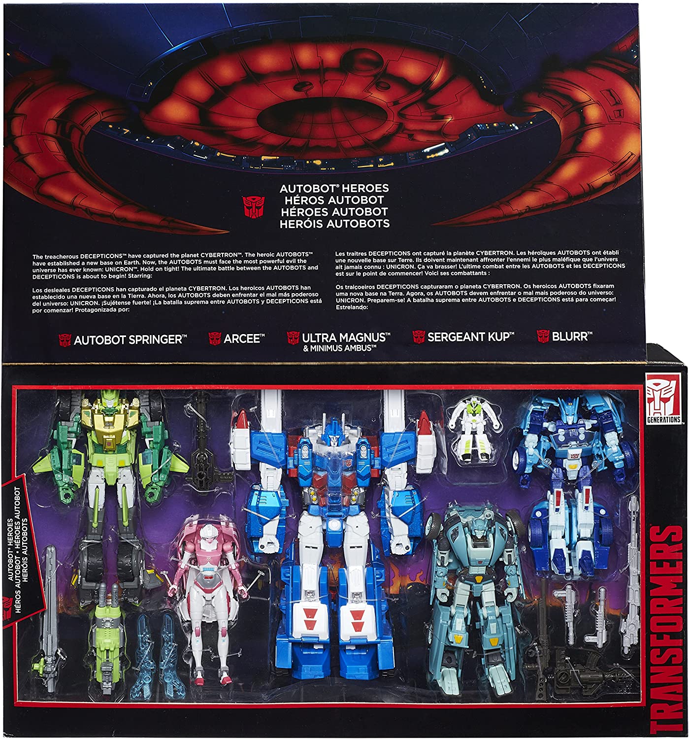 Autobot Heroes Set of 5 Figures Transformers Platinum Edition