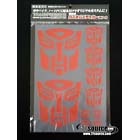 Autobot Sticker Sheet - 20cm x 30cm - 8 x 12 inches
